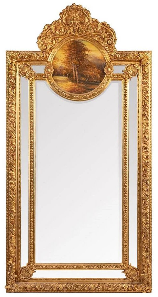 Baroque mirror gold - handmade wall mirror in baroque style - antique style wardrobe mirror - magnificent living room mirror - baroque furniture