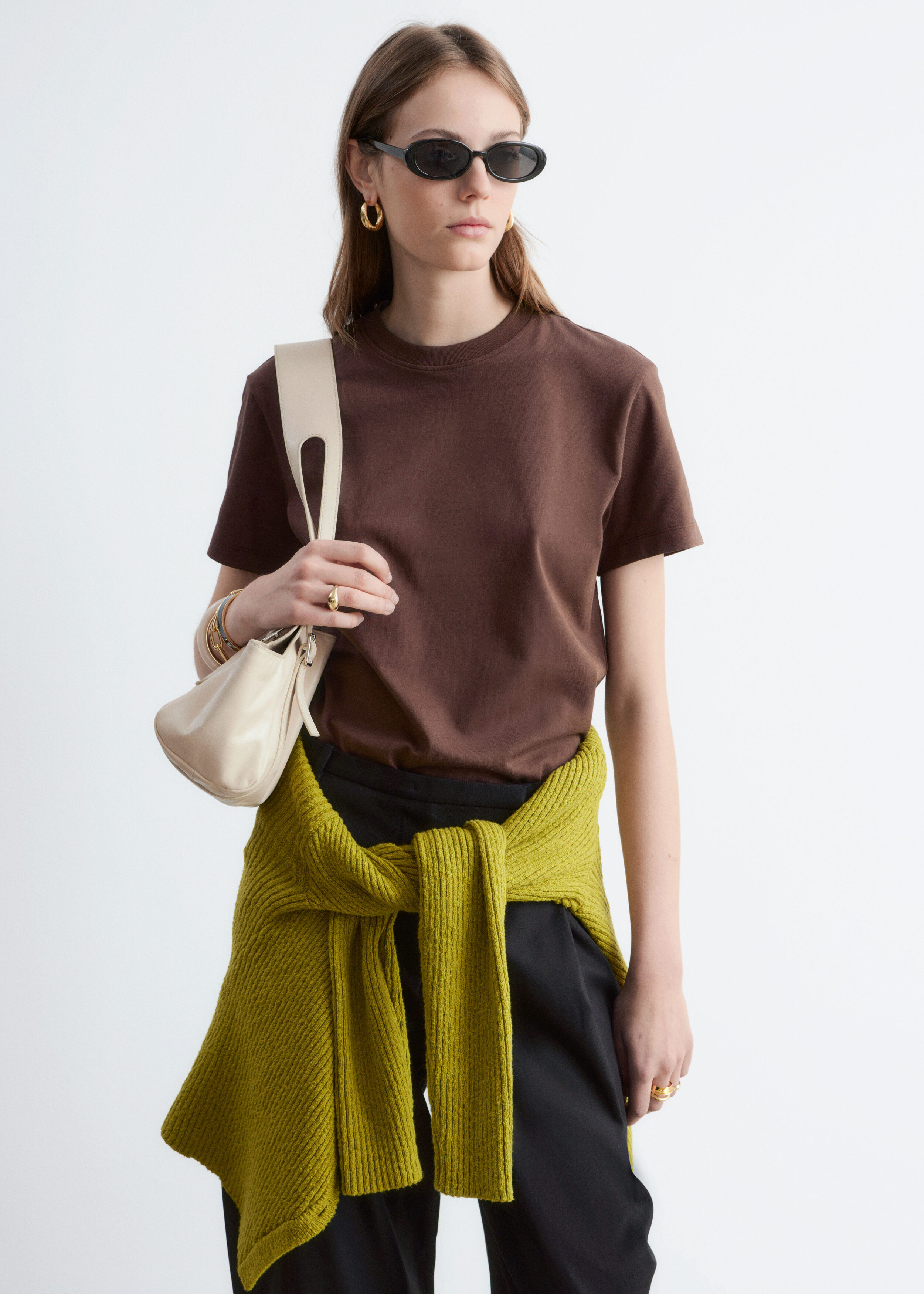 & Other Stories COTTON CREW-NECK T-SHIRT