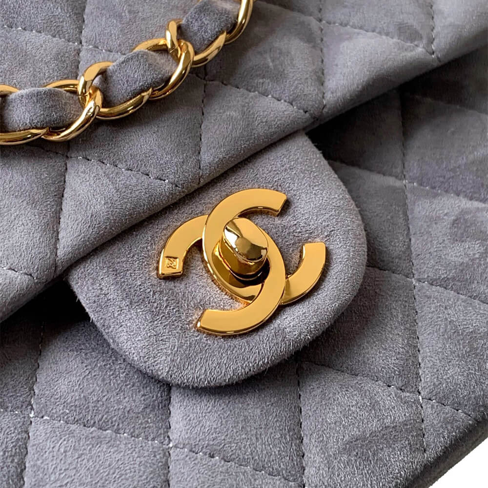 CHANEL Suede Classic Double Flap Handbag(HIGH-END GRADE) - Top Club