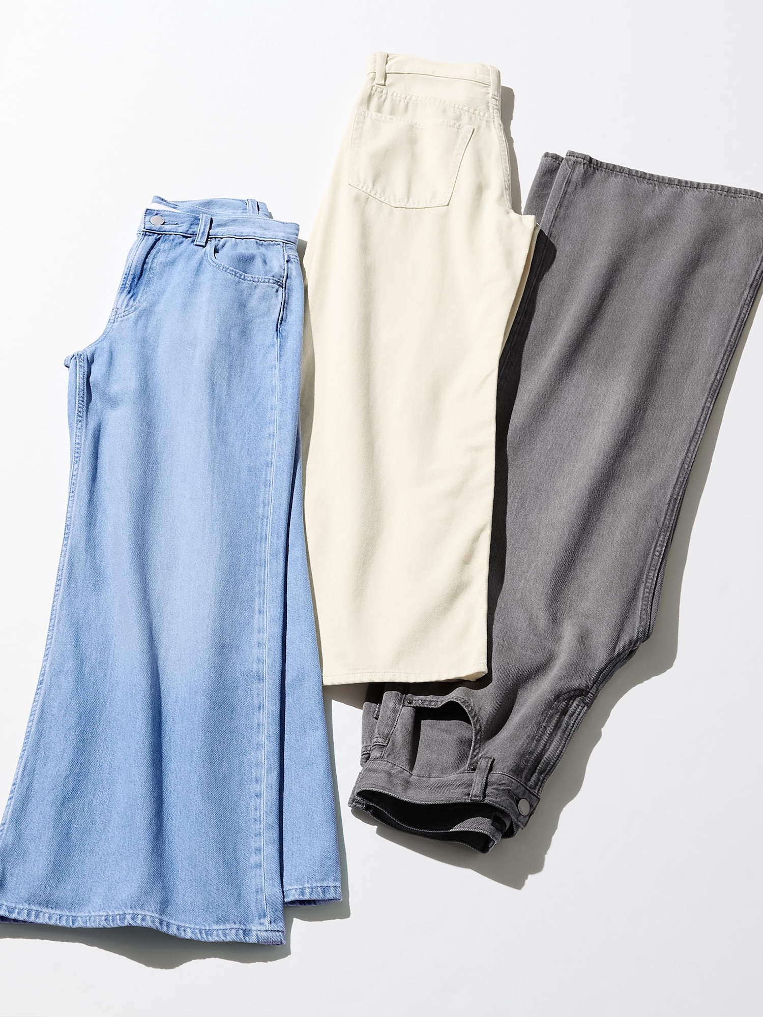 Drapey Wide Flare Jeans