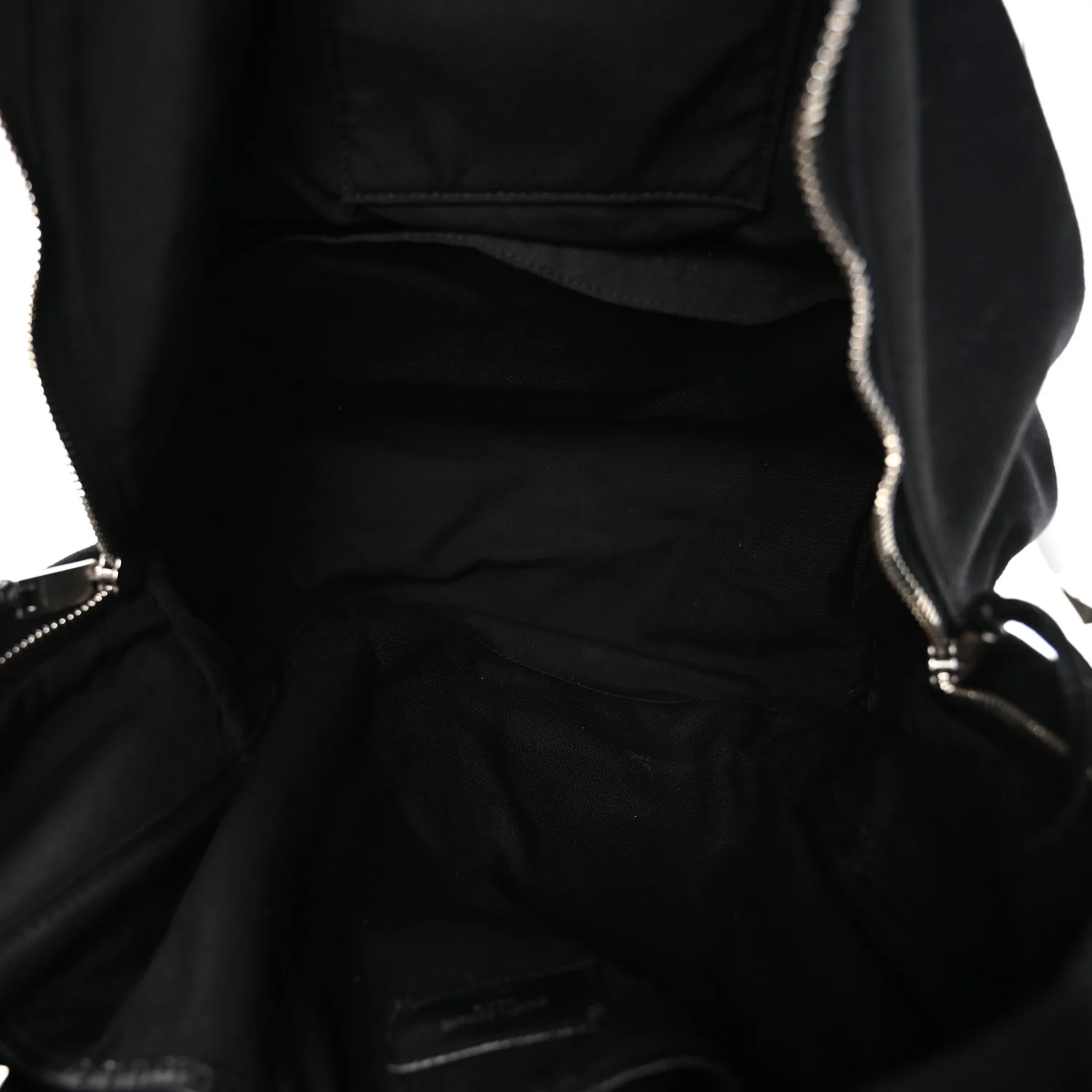 Canvas Signature Embroidered City Backpack Black - Top Club