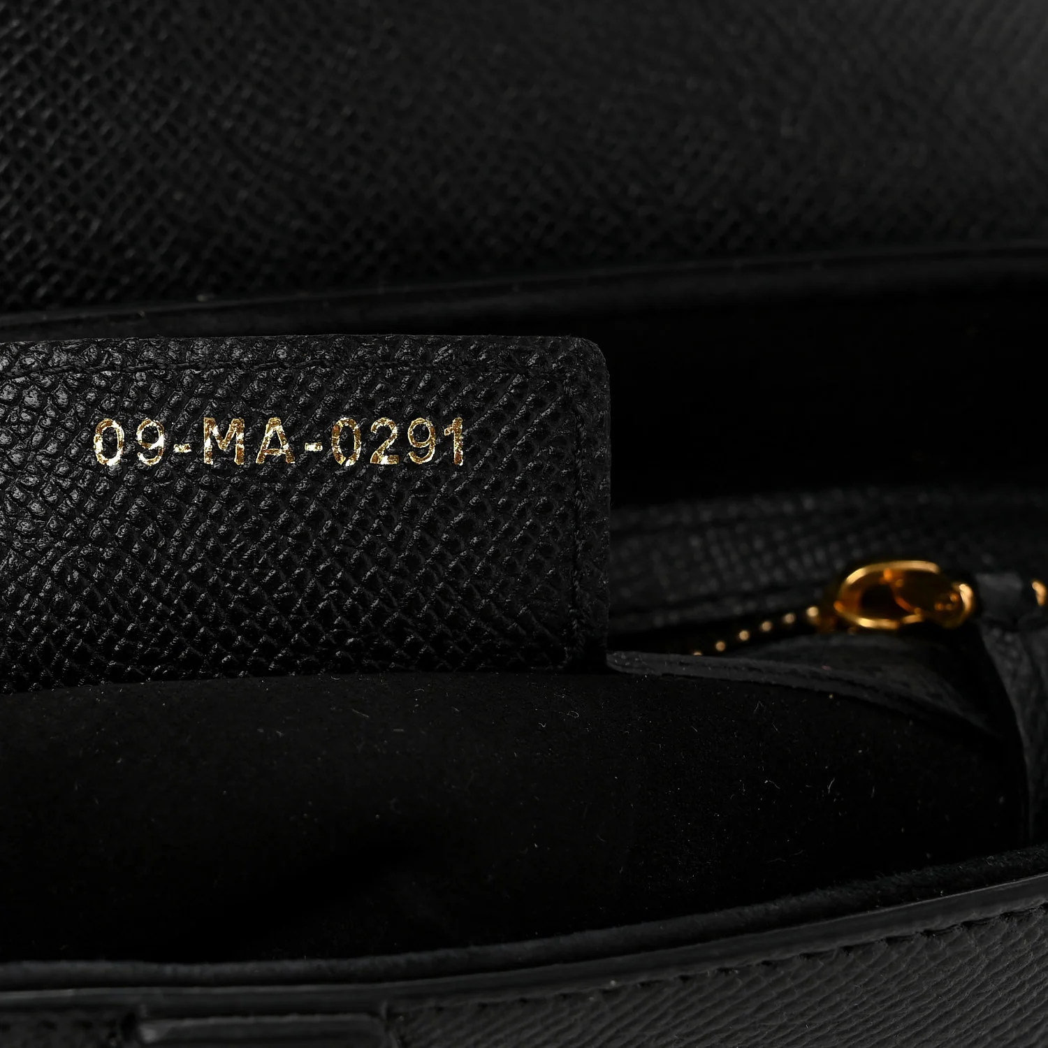 Grained Calfskin Saddle Bag Black - Top Club