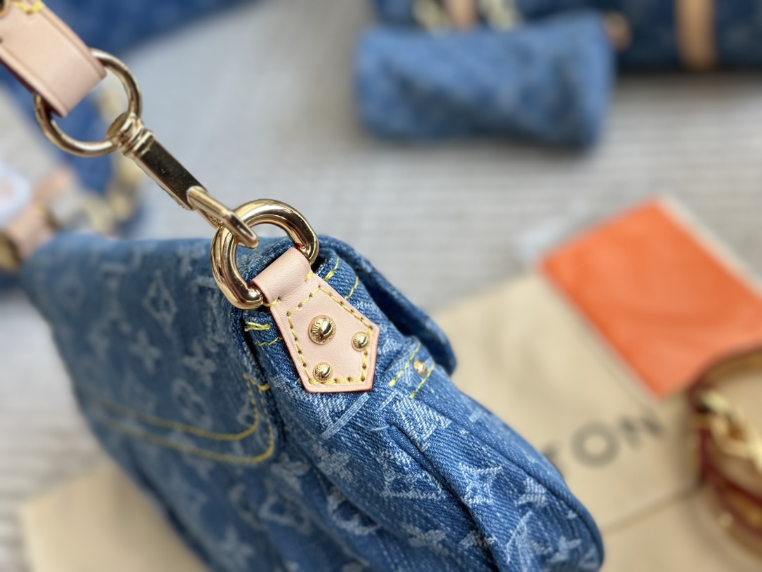 Louis new arrival denim bag sunset size: 26*15 cm - Top Club