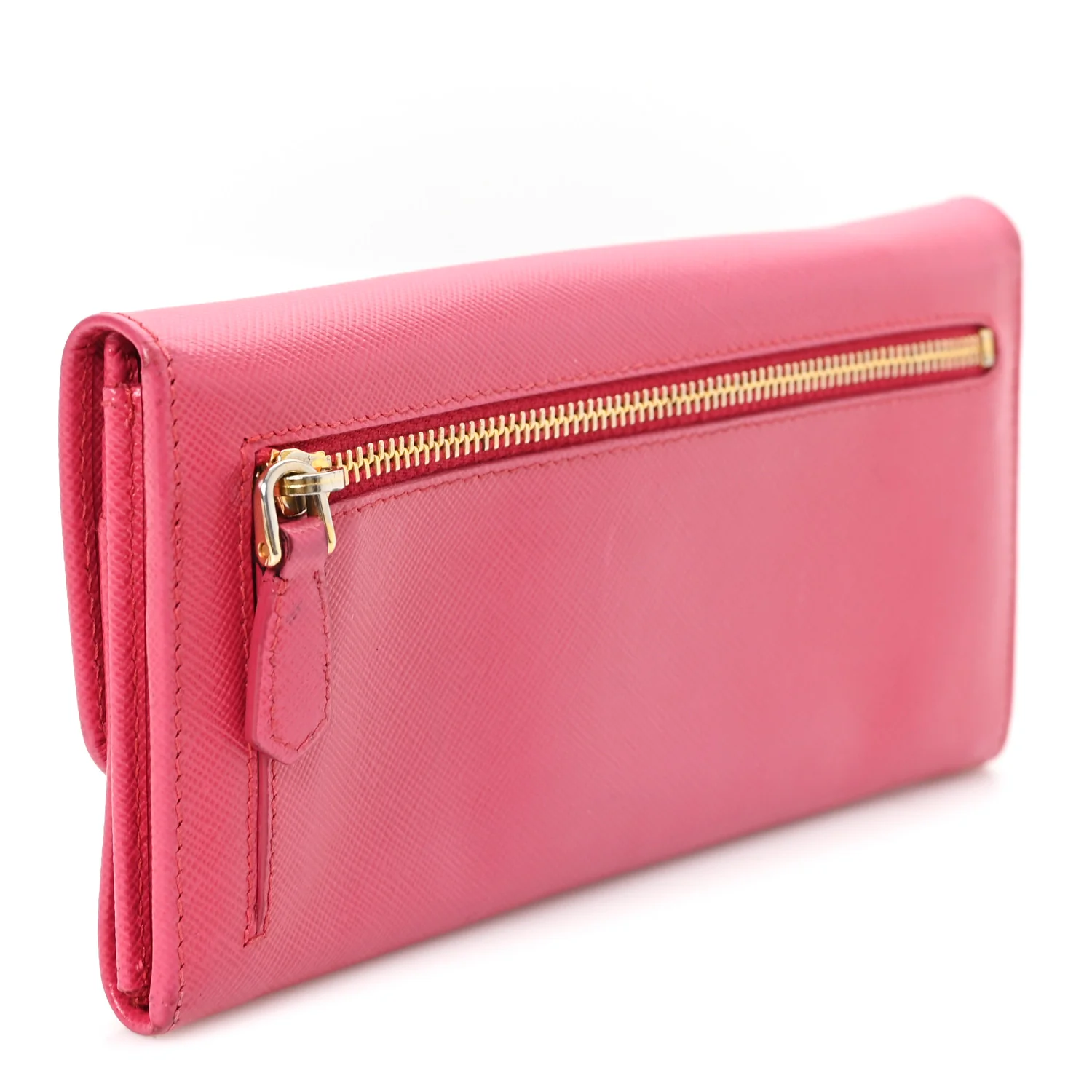 Saffiano Crystal Continental Flap Wallet Peonia - Top Club