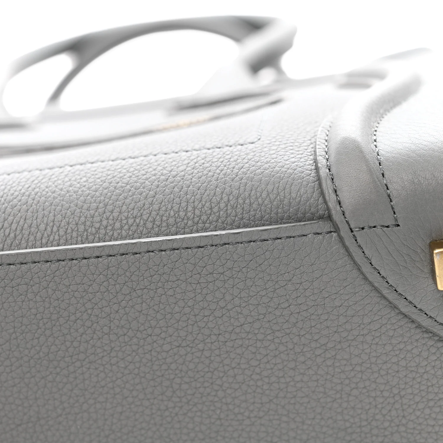 Baby Drummed Calfskin Micro Luggage Kohl - Top Club