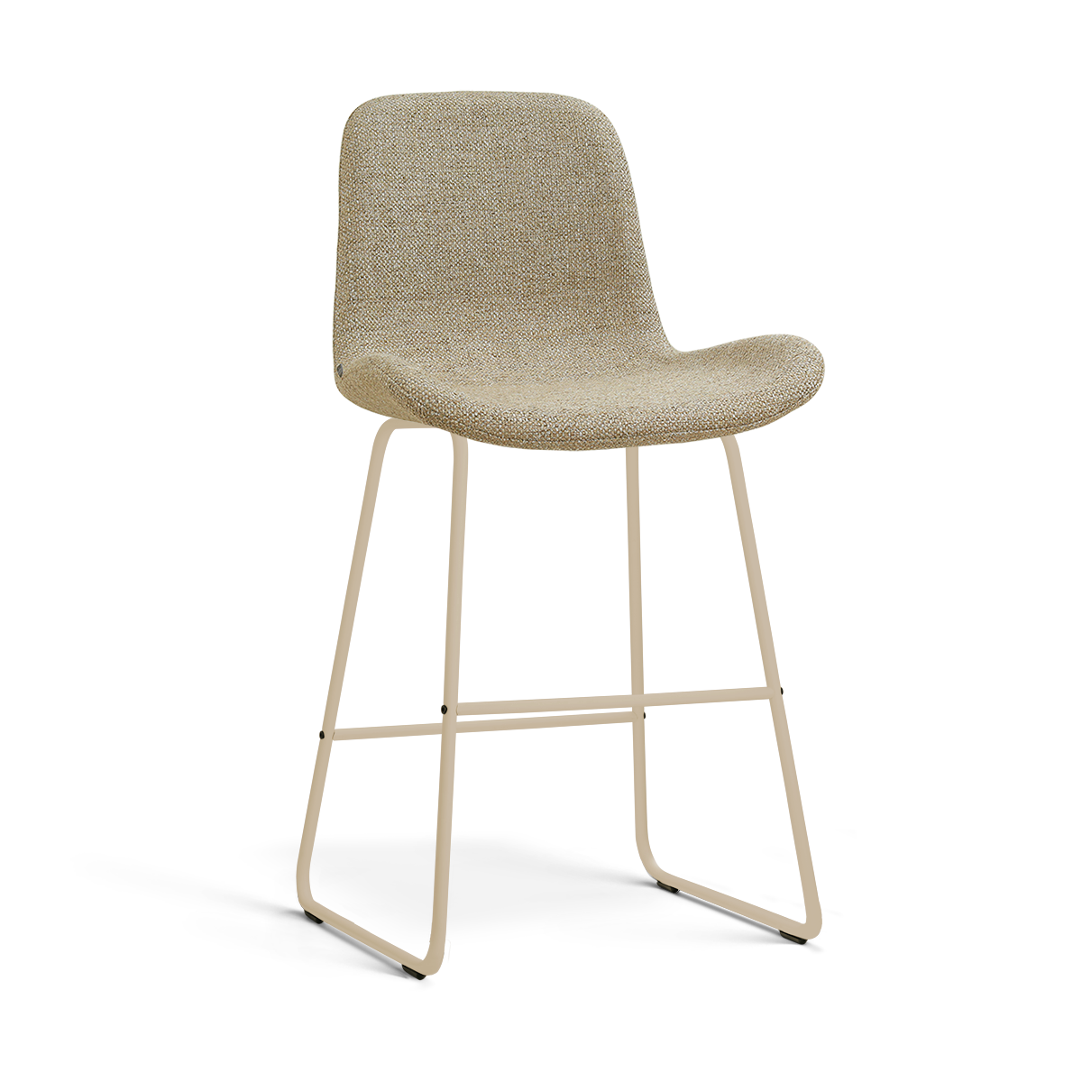 Barkruk Nino-Fé H65 cm beige onderstel taupe melange
