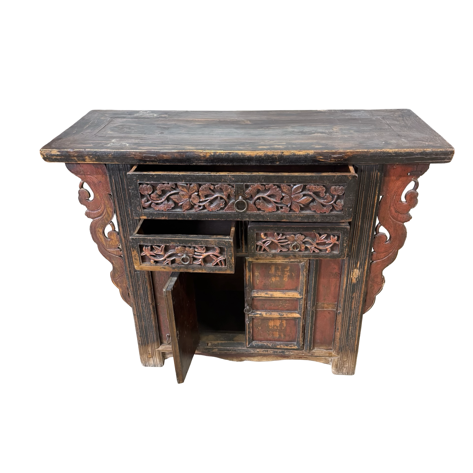 Console snijwerk naturel uniek