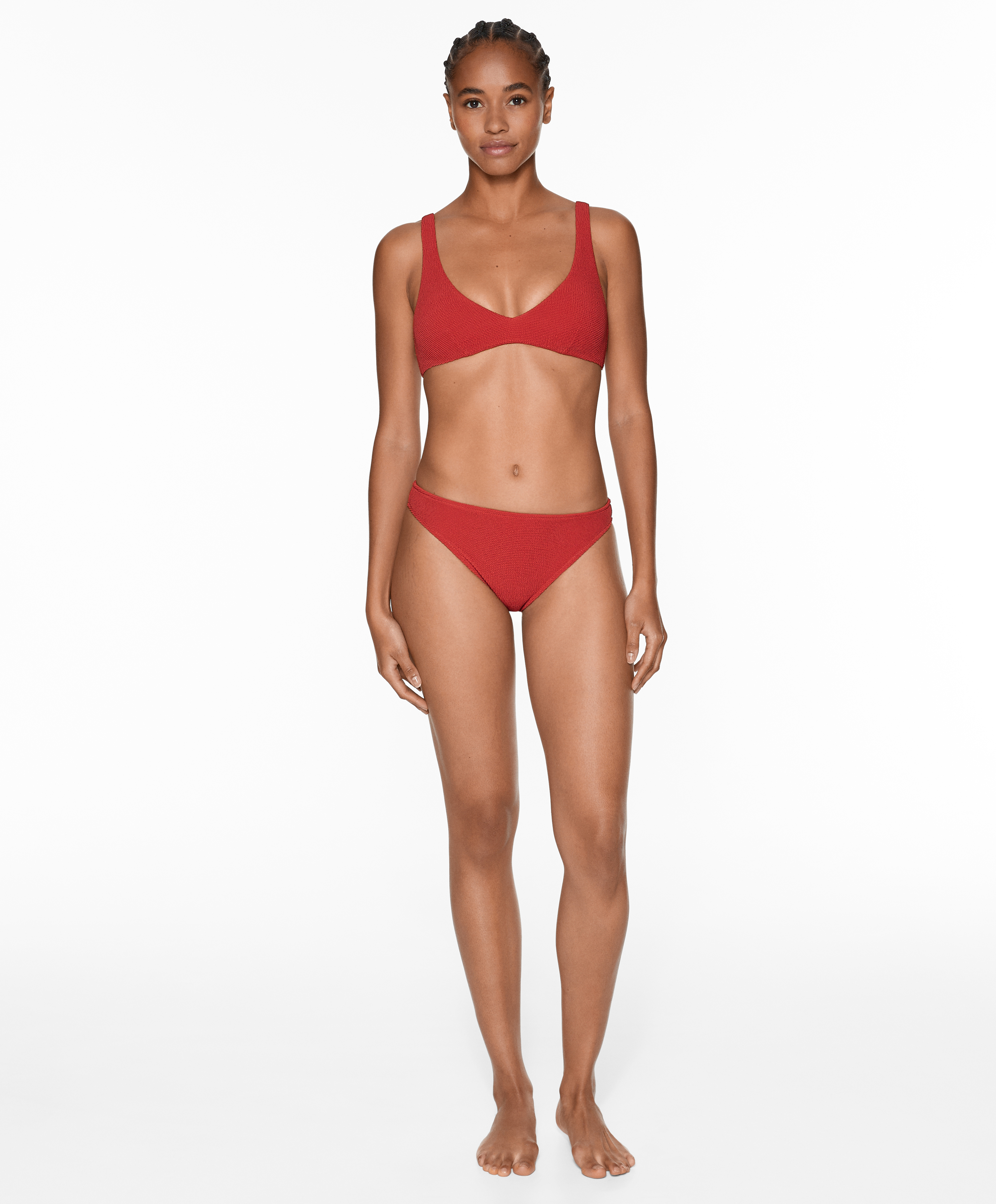OYSHO Medium-coverage crinkle bikini briefs