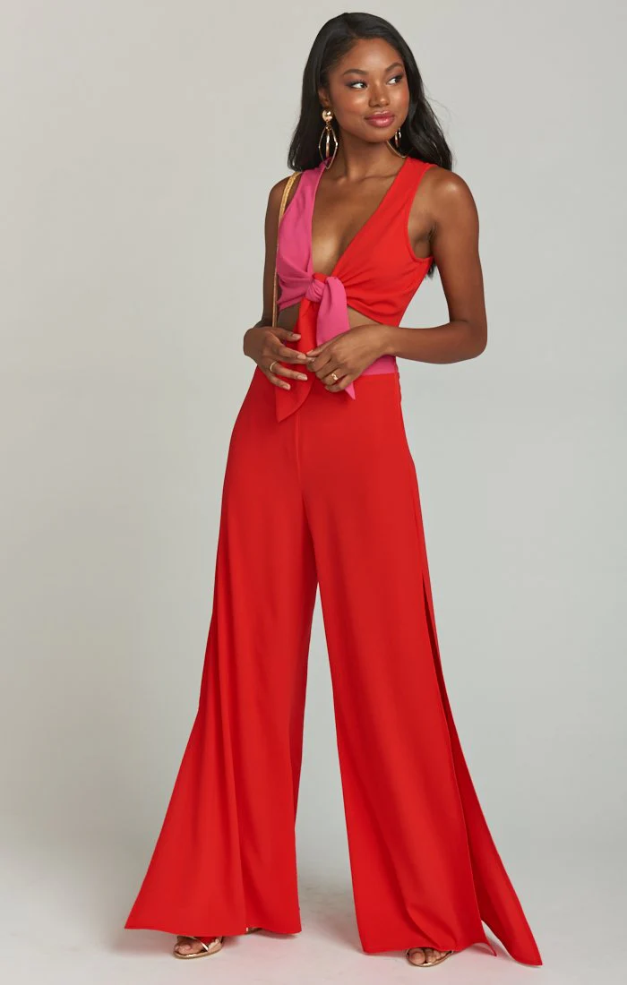 Campbell High Slit Pants