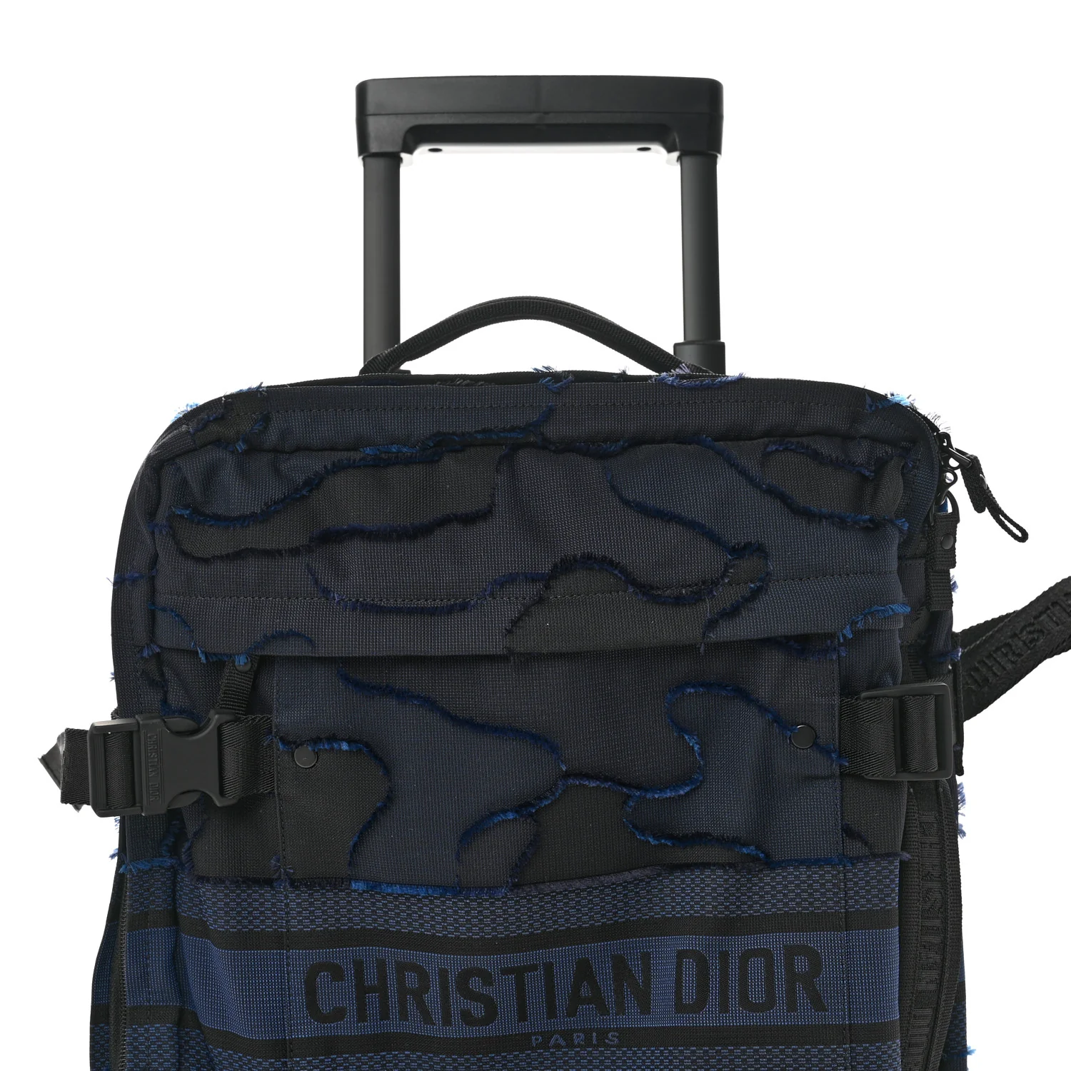 Canvas Small Diortravel Suitcase Blue Multicolor - Top Club