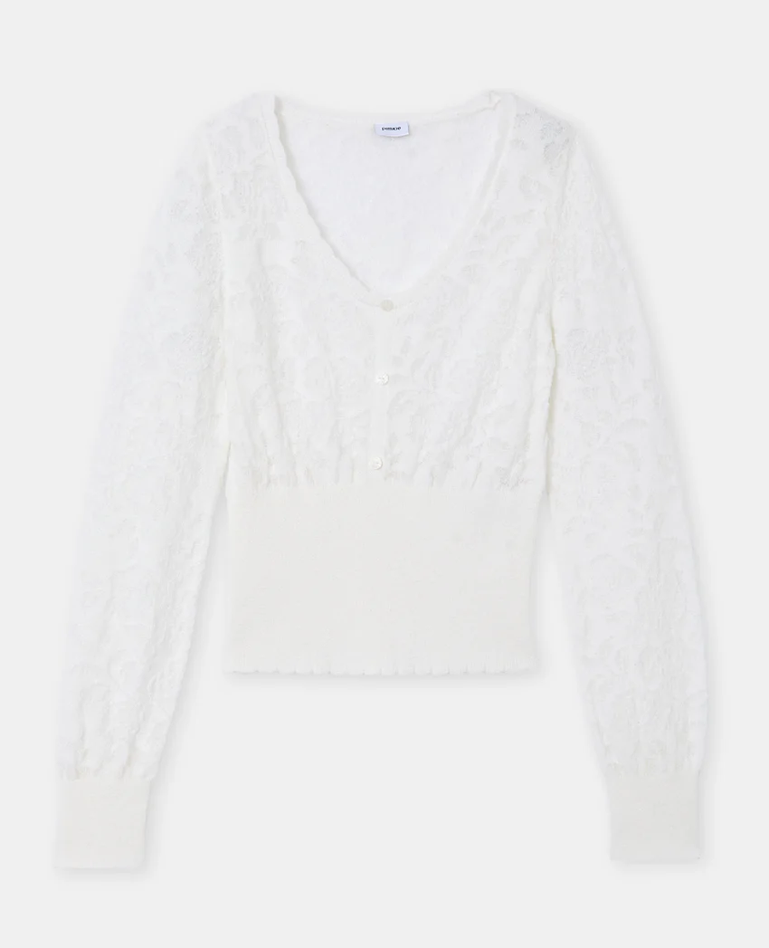 Pimkie Pull en maille ajourée motif fleurs