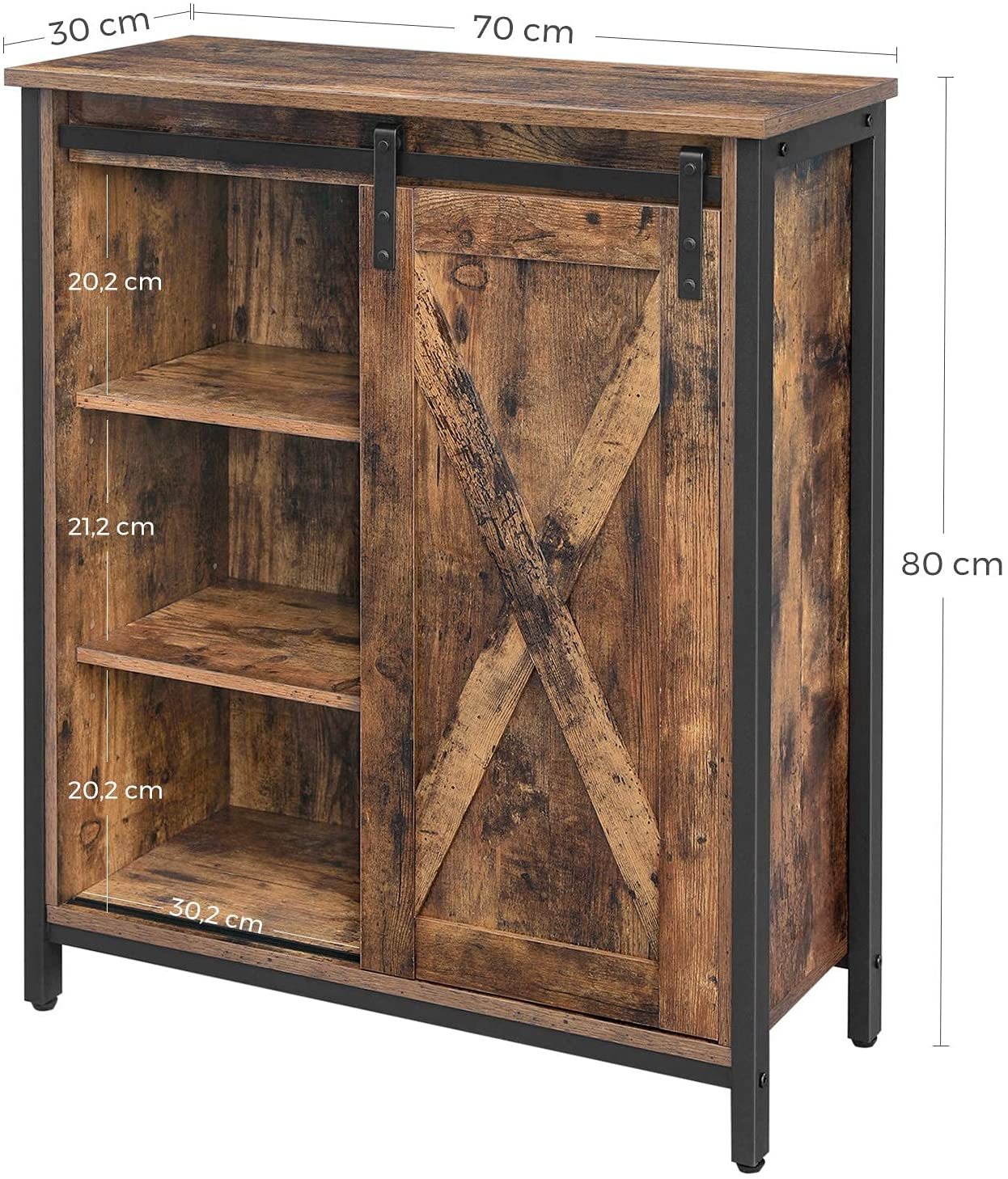 Dressoir Indusign met schuifdeur en verstelbare planken Indusign dressoir met schuifdeur en verstelbare planken #1
