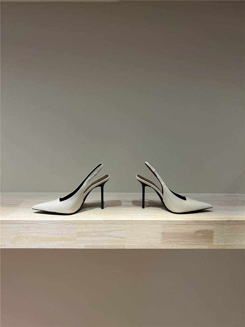 YSL Strap Back Elastic Pointed Toe High Heel Sandals - Sneaker Replica Workshop
