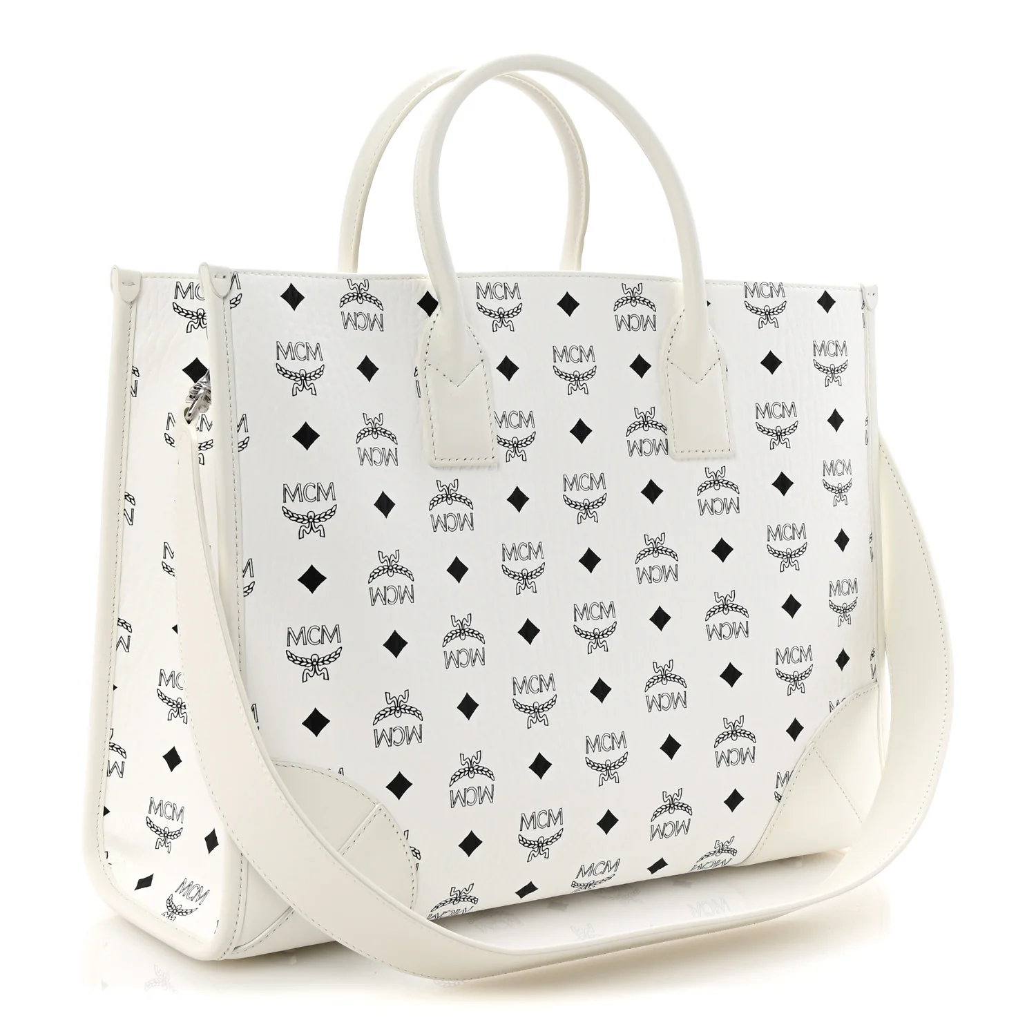 Visetos Large Munchen Tote White - Top Club