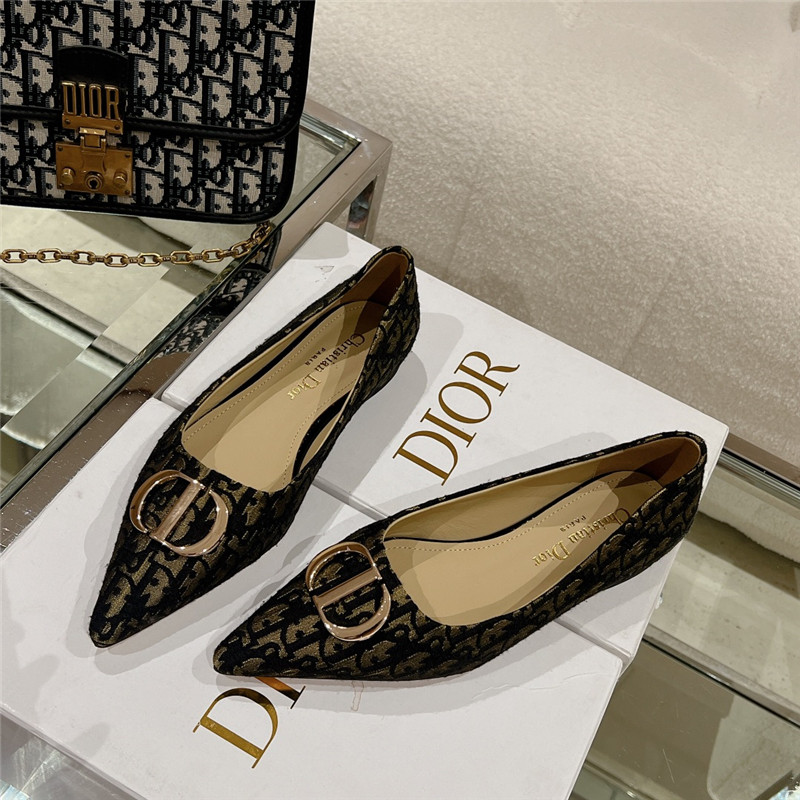 dior early spring new pointed flat shoes - Sneaker Replica Workshop