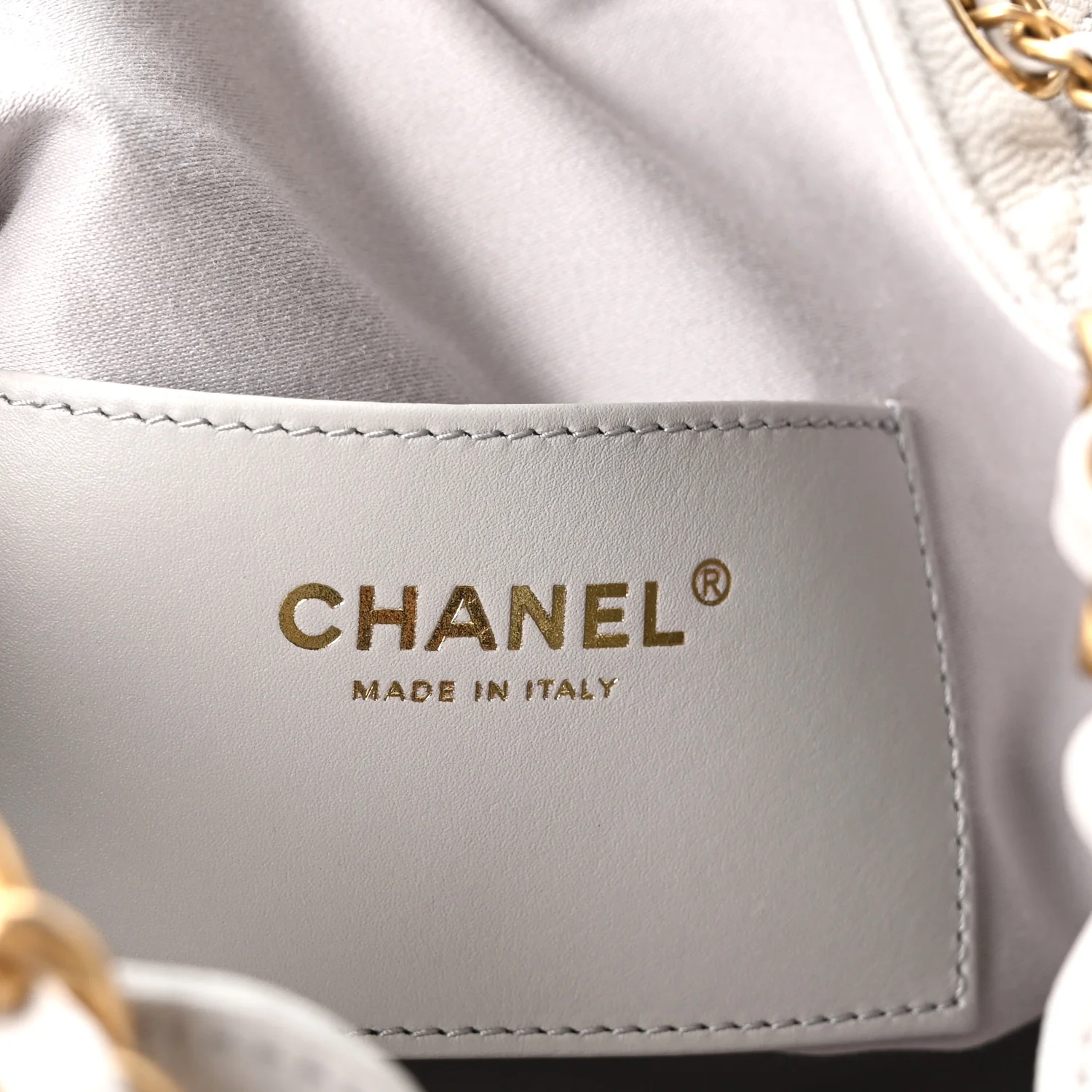 Caviar Quilted Medium Chanel 25 Handbag Light Gray - Top Club