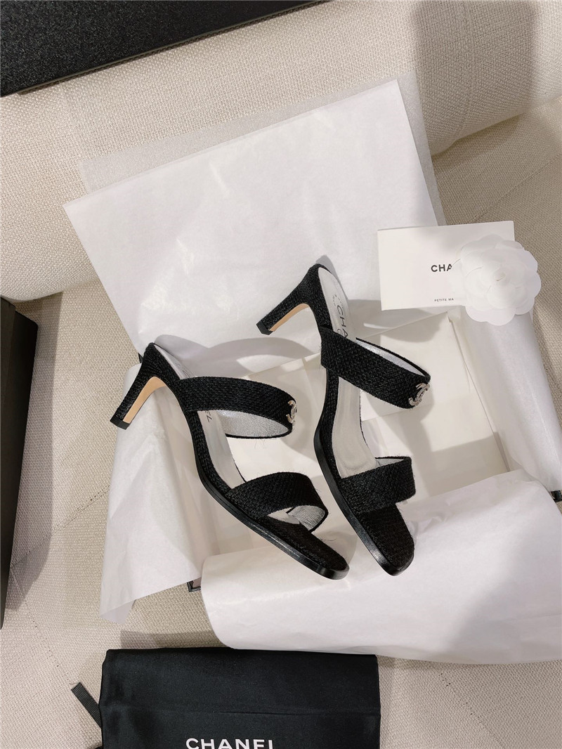 Chanel double C word with high-heeled sandals and slippers - Sneaker Replica Workshop
