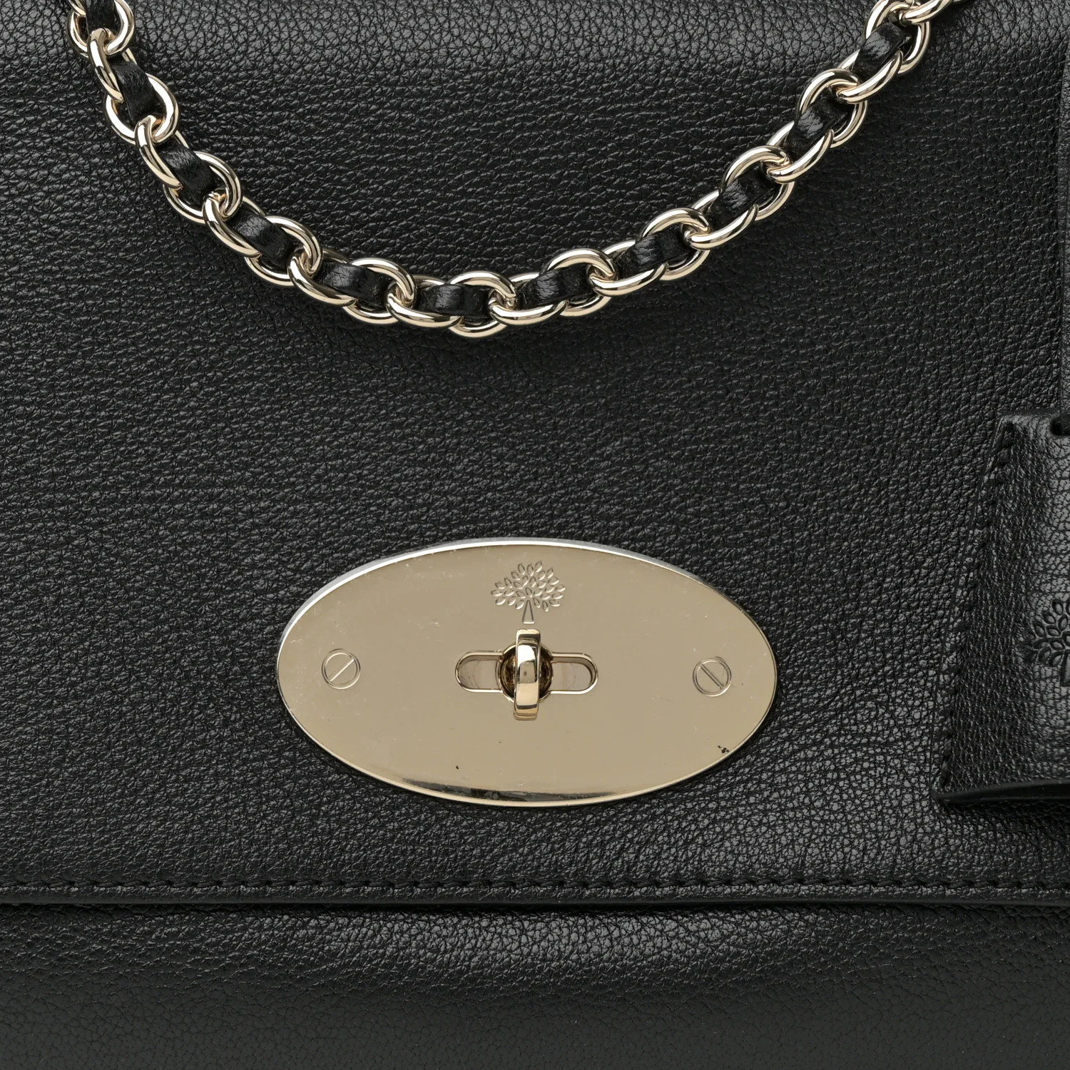 Glossy Goatskin Medium Lily Black - Top Club