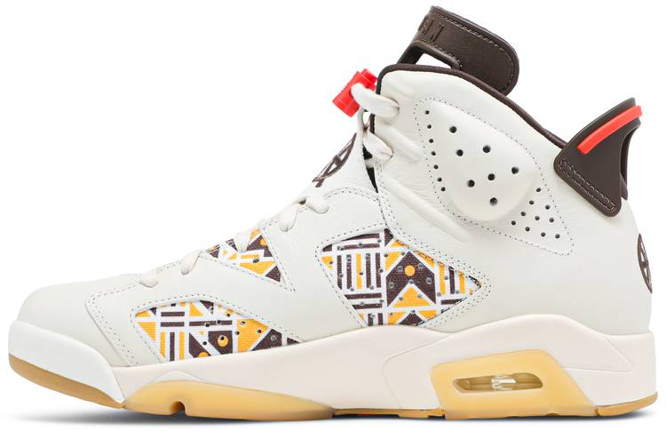 Air Jordan 6 Retro  Quai 54   Sail Gum  CZ4152-100 - Sneaker Replica Workshop