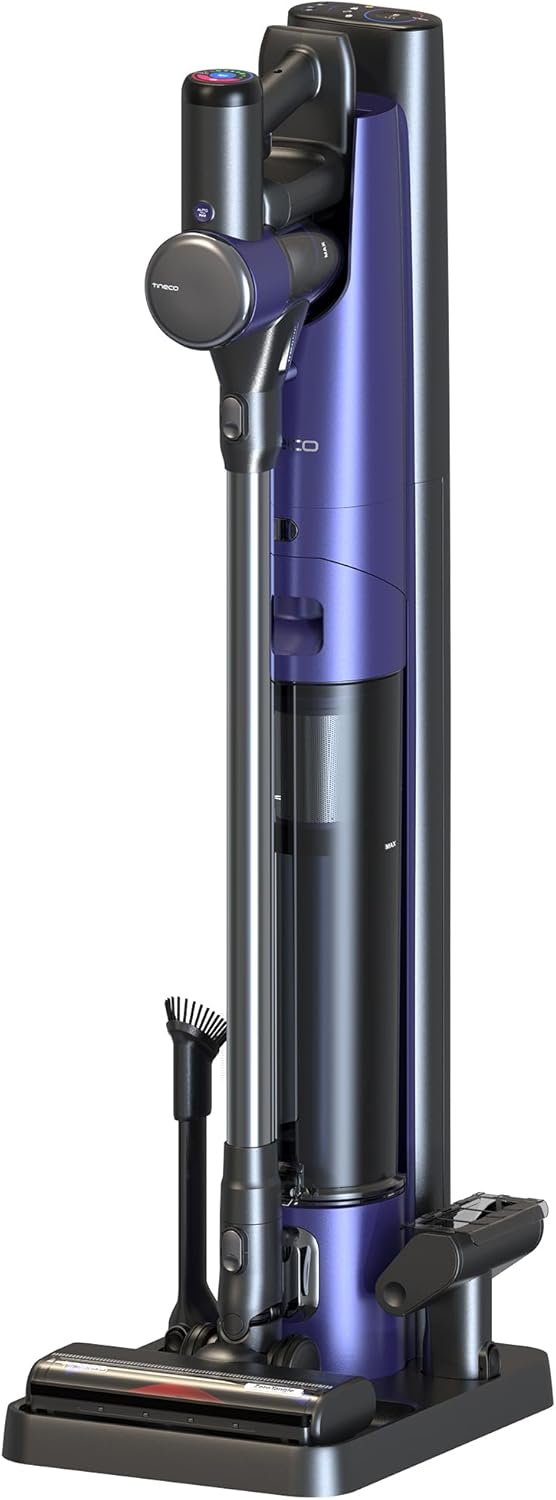 Tineco PURE ONE Station Pet aspirapolvere a bastone senza filo, stazione con autopulizia, spazzola ZeroTangle, leggero, aspirapolvere portatile