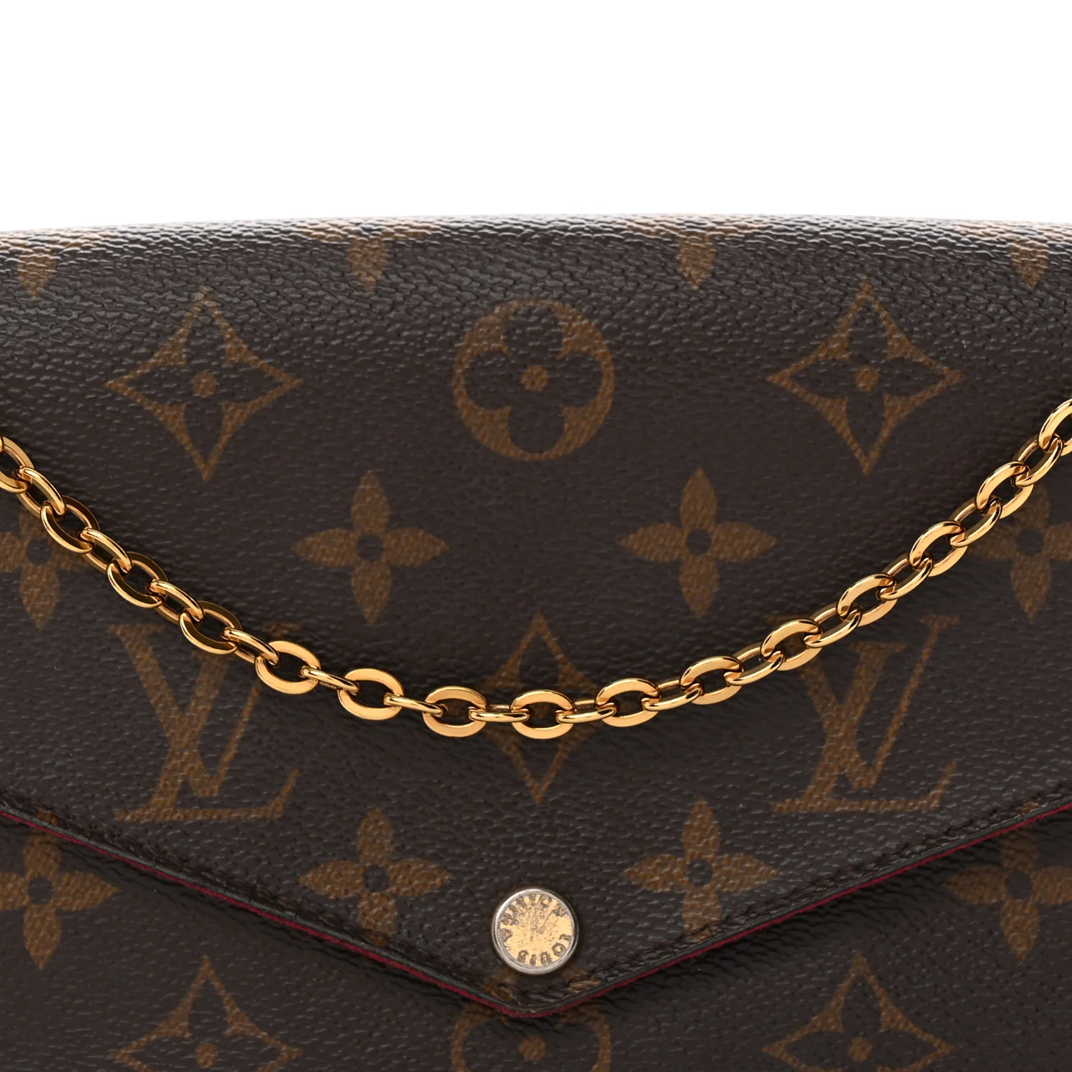 Monogram Pochette Felicie Chain Wallet Fuchsia - Top Club