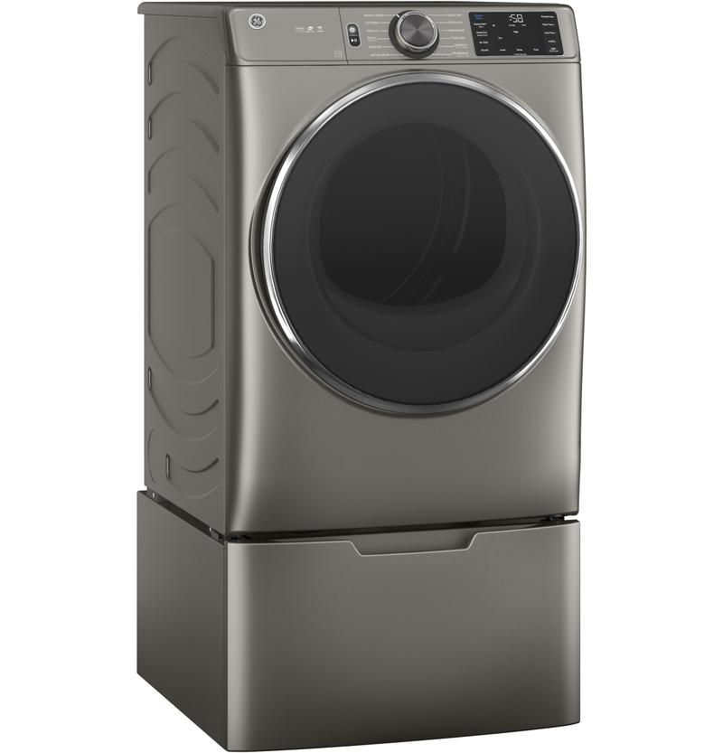 GE ENERGY STAR 7.8 cu. ft. Kapazität Smart Front Load Electric Dryer mit Dampf und Sanitize Cycle
