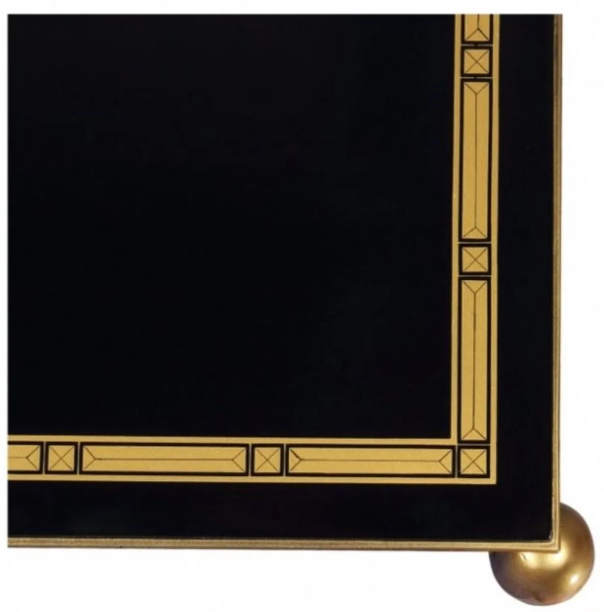 Luxury living room flower table black / gold 45 x 45 x H. 95 cm - luxury side table