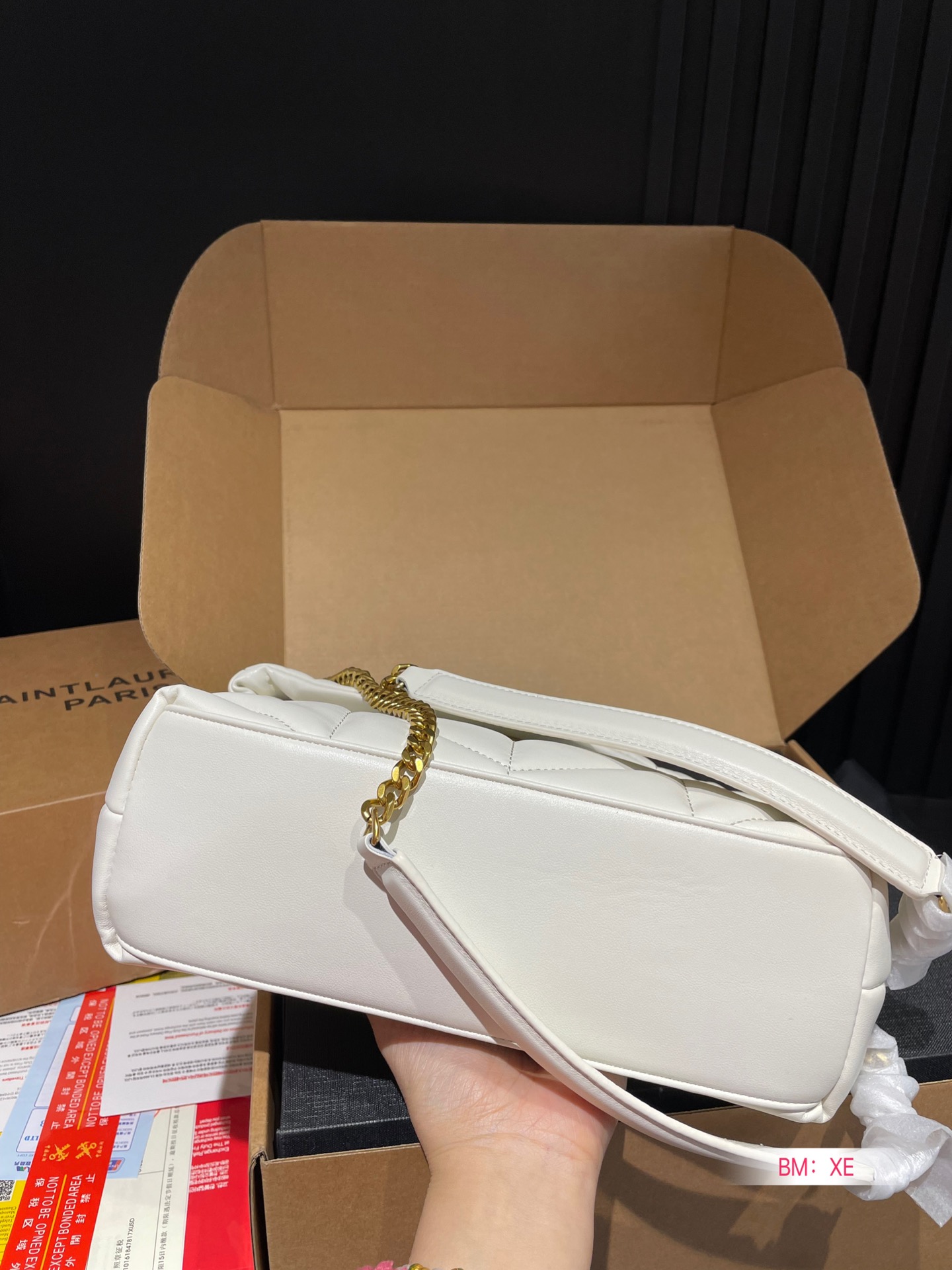 Y PUFFER SMALL SIZE BAG IN QUILTED LAMBSKIN Size: 28*17 CM - Top Club