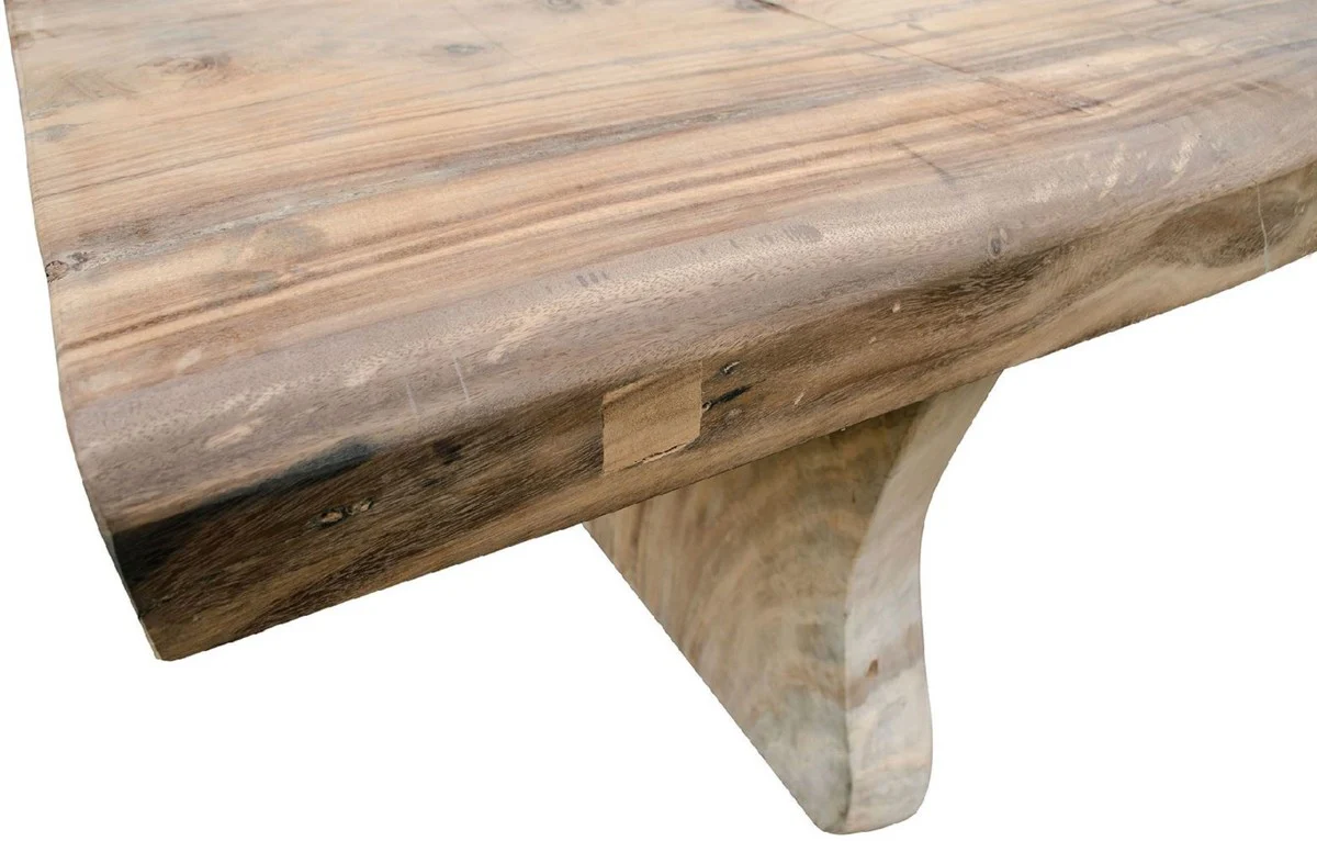 Country style dining table natural colors 400 cm - Huge rustic solid wood kitchen table - Rustic dining room furniture - Solid wood dining room furniture - Country style dining room furniture