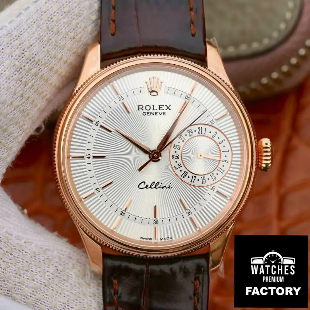 Rolex Celini Date M50515-0008 MKS Factory Brown Strap