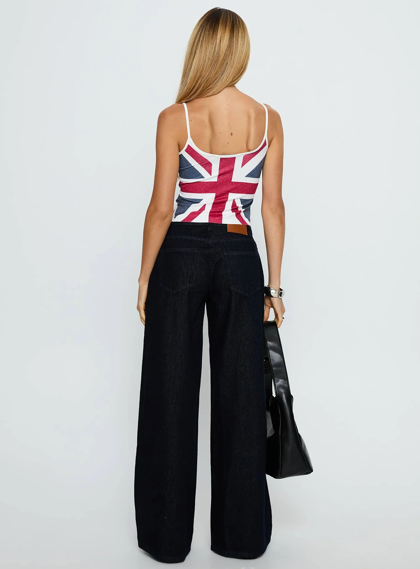 Ramos Low Rise Wide Leg Jeans Raw Indigo Blue