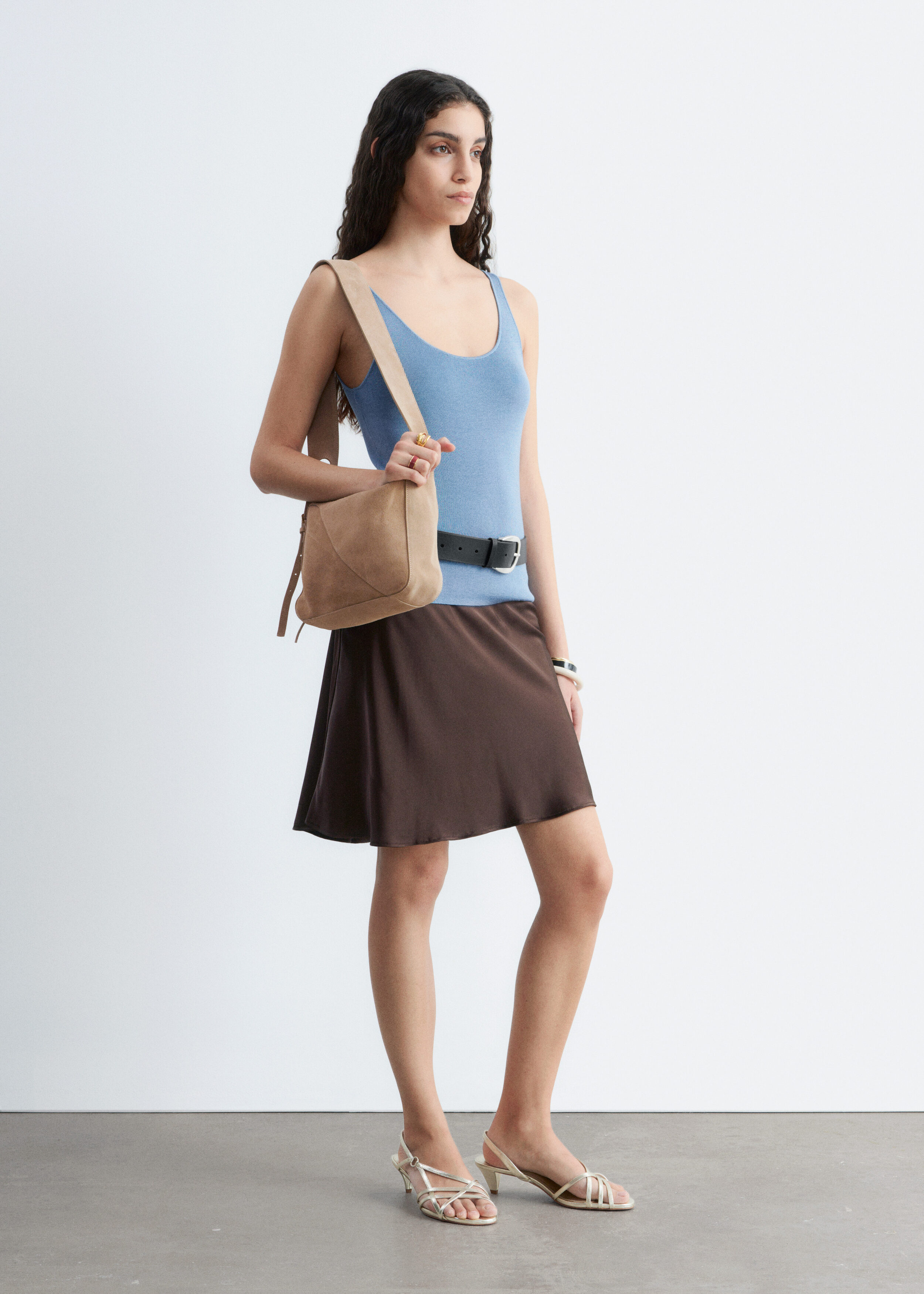 & Other Stories KNITTED SCOOP-NECK TANK TOP