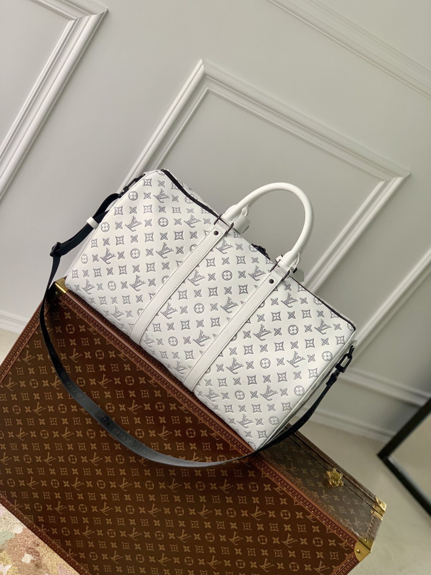 Louis M24954 KEEPALL BANDOULI��RE 50 bag size: 50*29*23 cm
