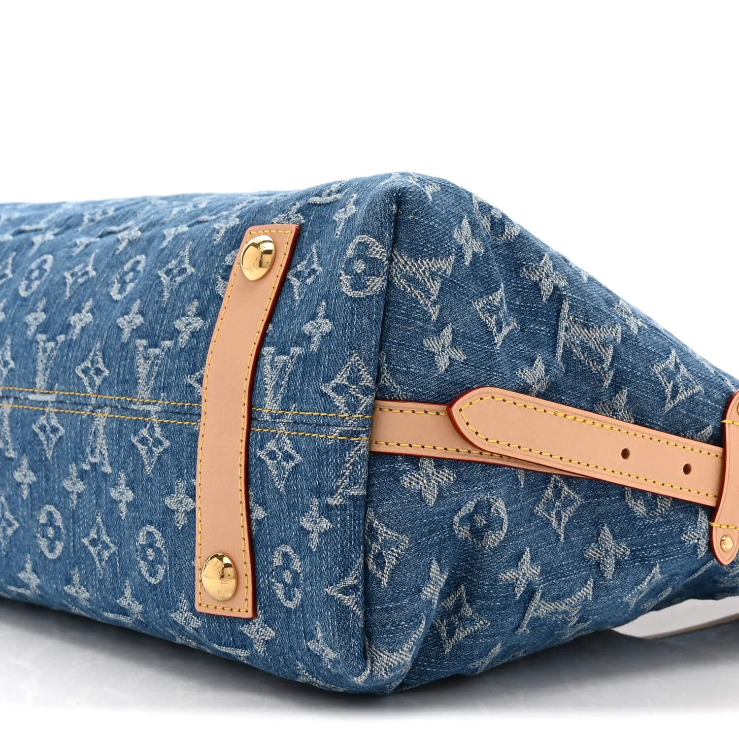 Monogram Denim CarryAll MM Blue - Top Club