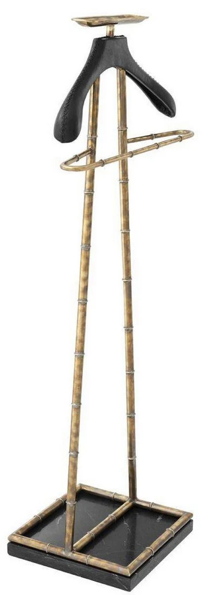 Luxury Dressboy Vintage Brass / Black 50.5 x 31 x H. 117 cm - Clothes Rack Coat Rack Suit Rack Mute Valet Valet - Luxury Accessories