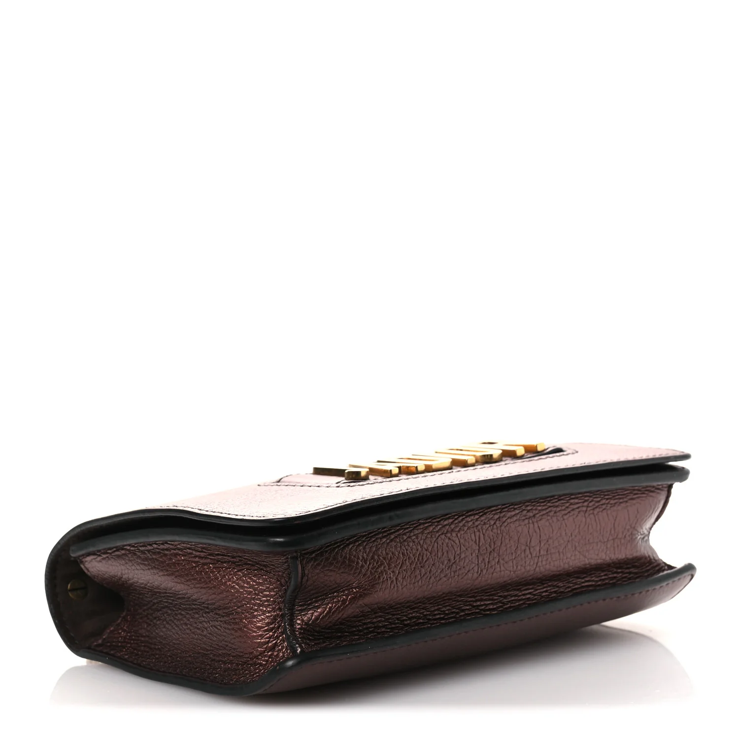 Metallic Calfskin J'Adior Chain Flap Bag Noisette - Top Club
