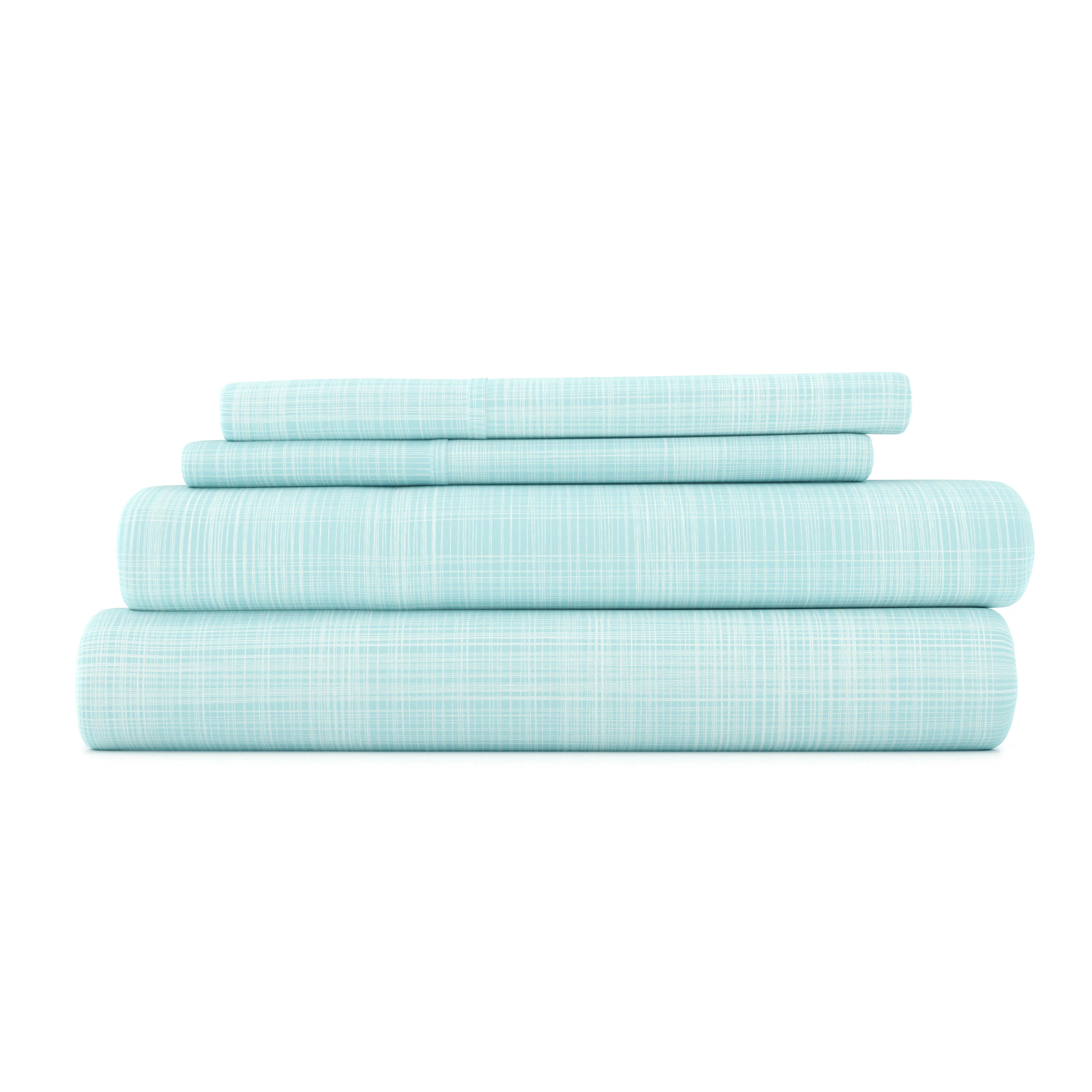 Thatch Pattern 4-Piece Sheet Set