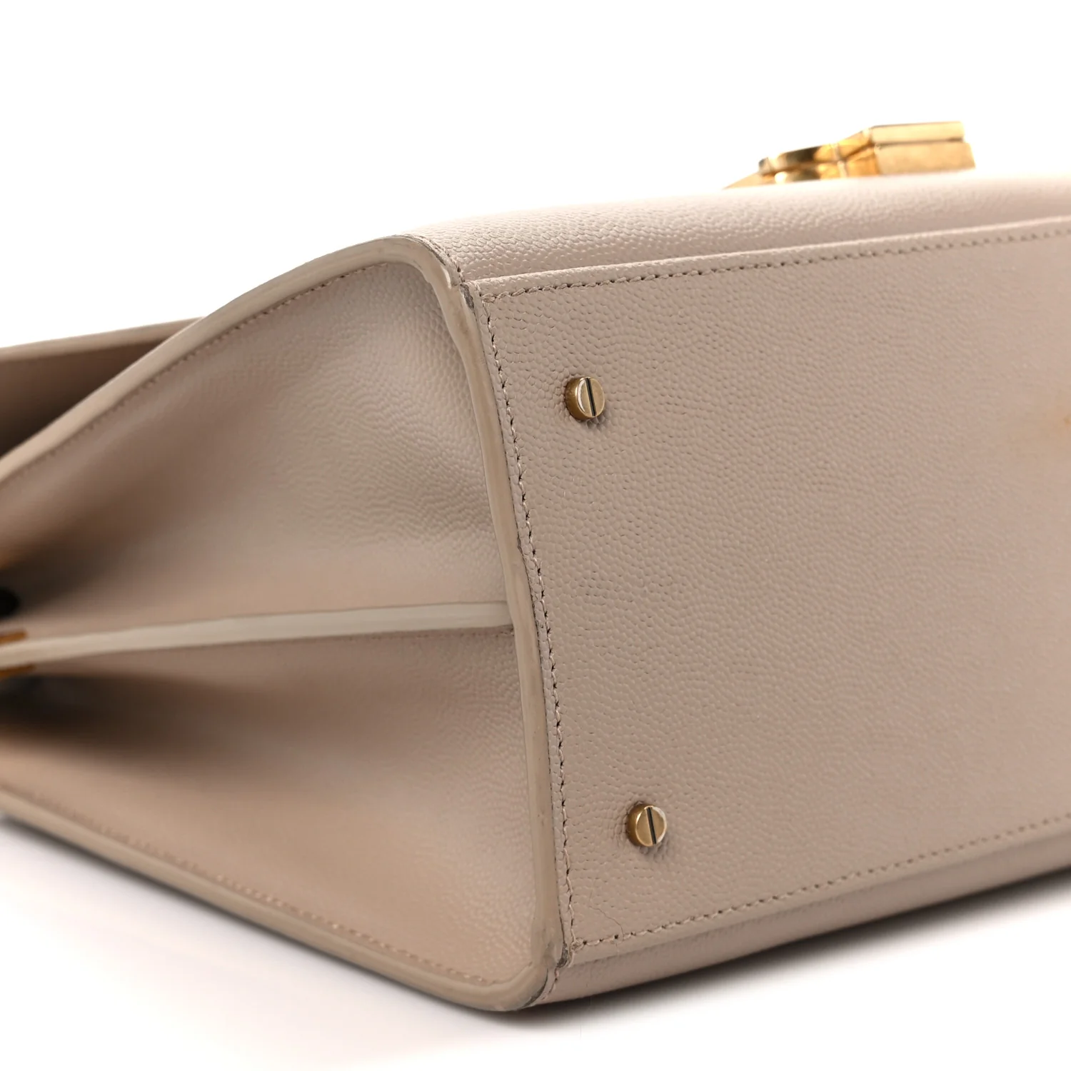 Grain de Poudre Medium Classic Monogram Cassandra Top Handle Dark Beige - Top Club