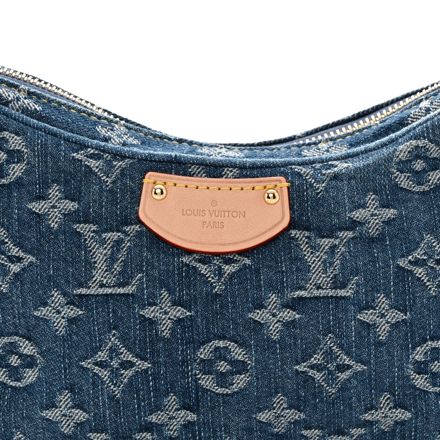 Monogram Denim Croissant MM Blue - Top Club