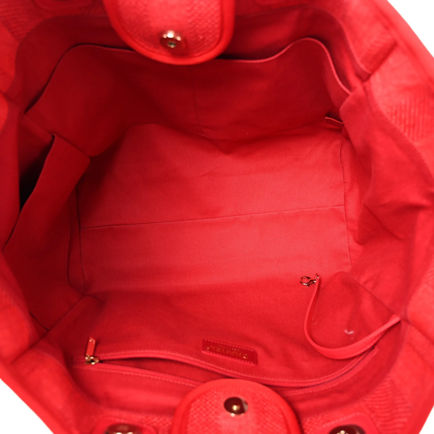 Mixed Fibers Striped Medium Deauville Tote Red - Top Club