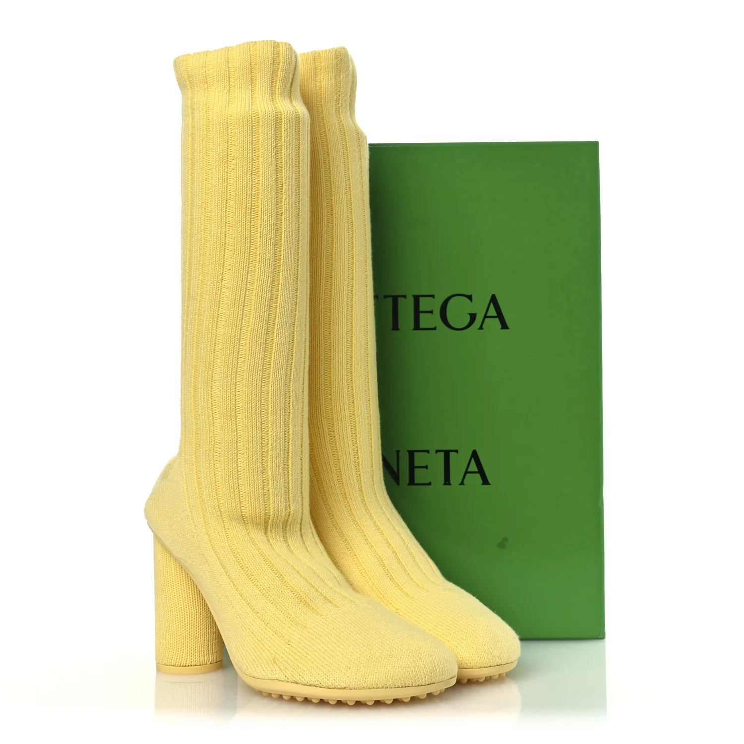 Cotton Knit Atomic Boots 40 Lemonade - Top Club