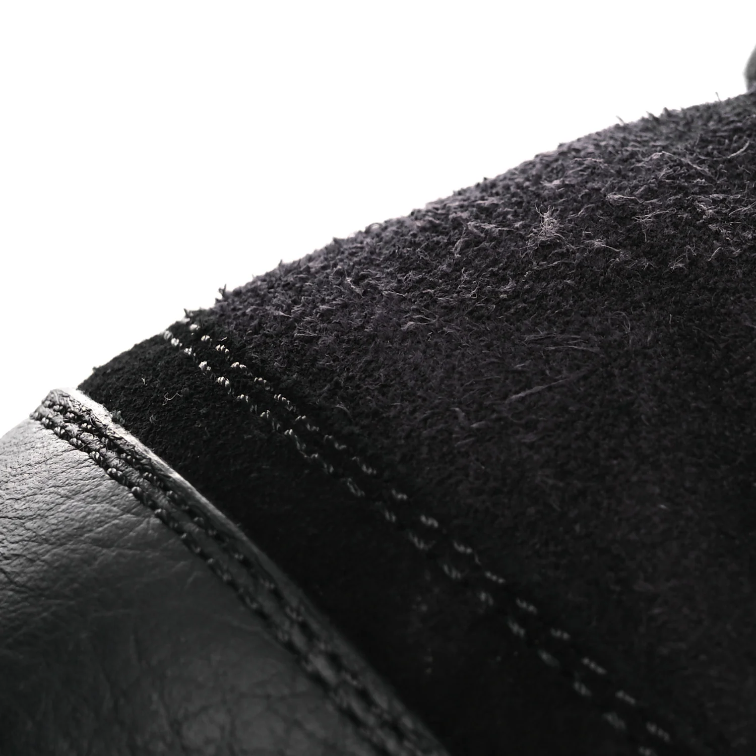 Suede Grained Calfskin CC Lace Up Boots 38 Black - Top Club