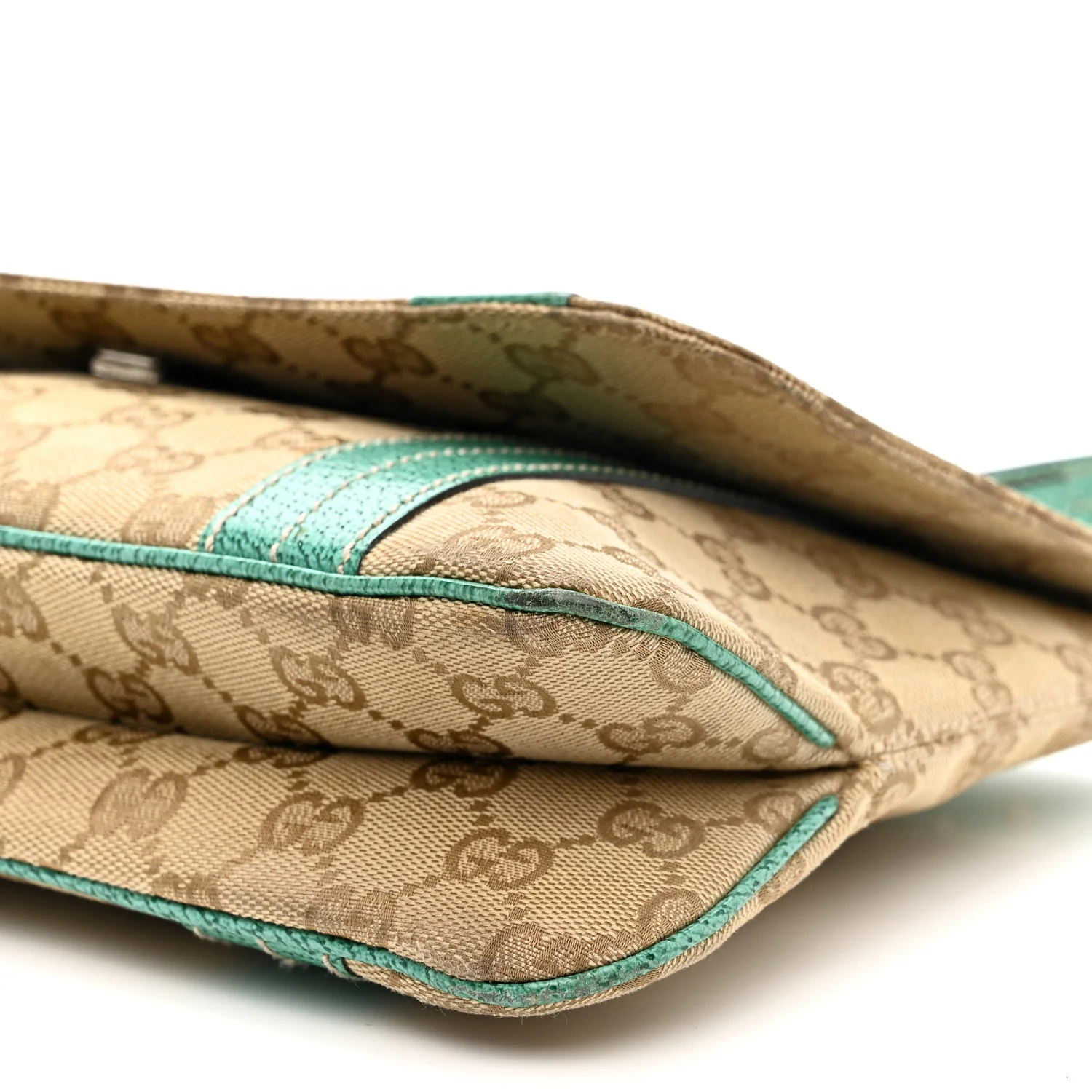 Monogram Satchel Bag Turquoise - Top Club