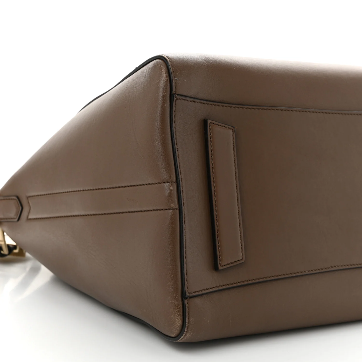 Shiny Lord Calfskin Medium Antigona Brown - Top Club