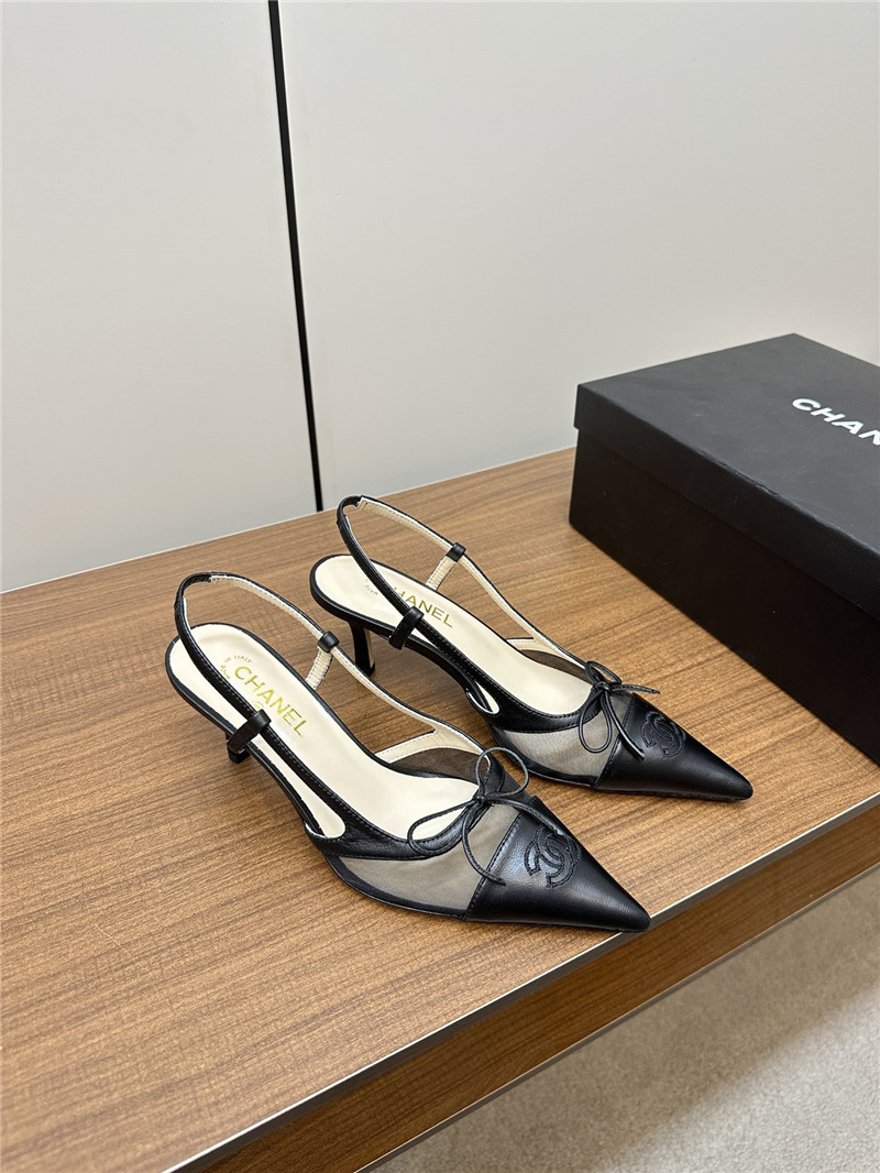 chanel pointed bow mesh sexy sandals - Sneaker Replica Workshop