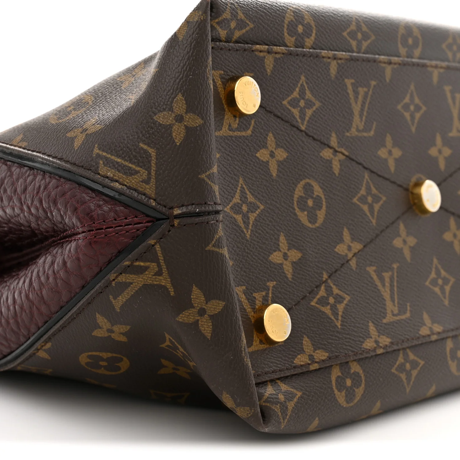 Ostrich Lizard Majestueux Tote MM Bordeaux - Top Club