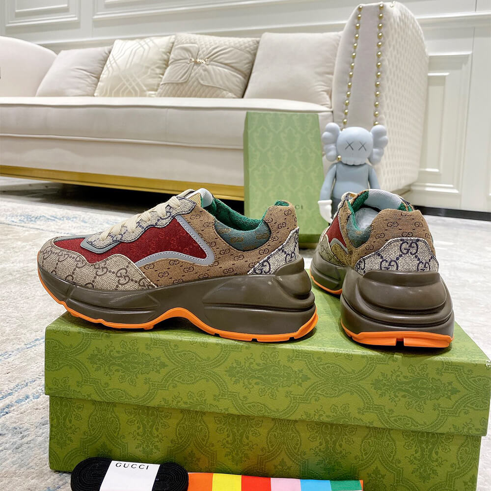 Gucci Multicolor GG Supreme Rhyton Sneaker - Top Club