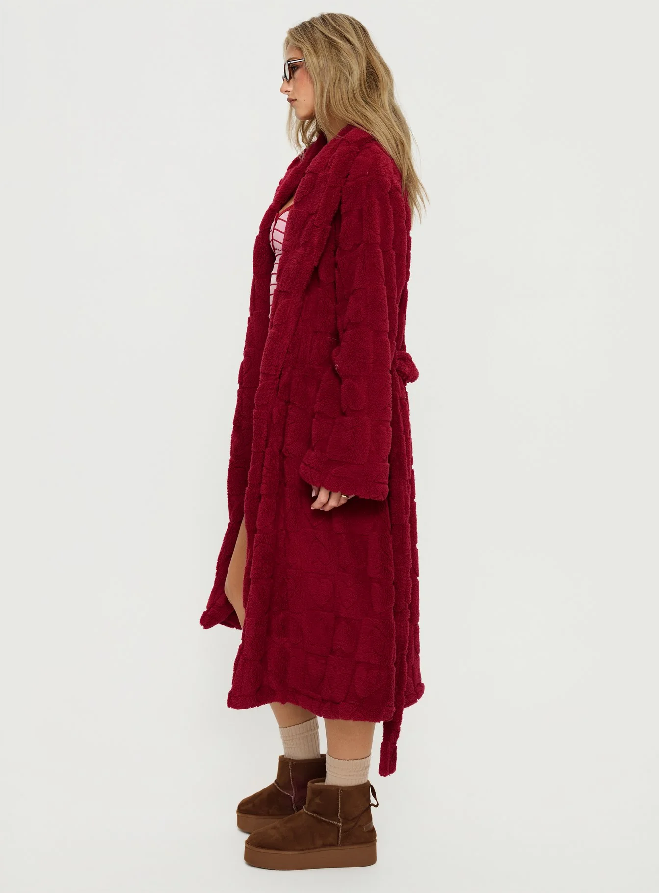 Soothe Bath Robe Burgundy