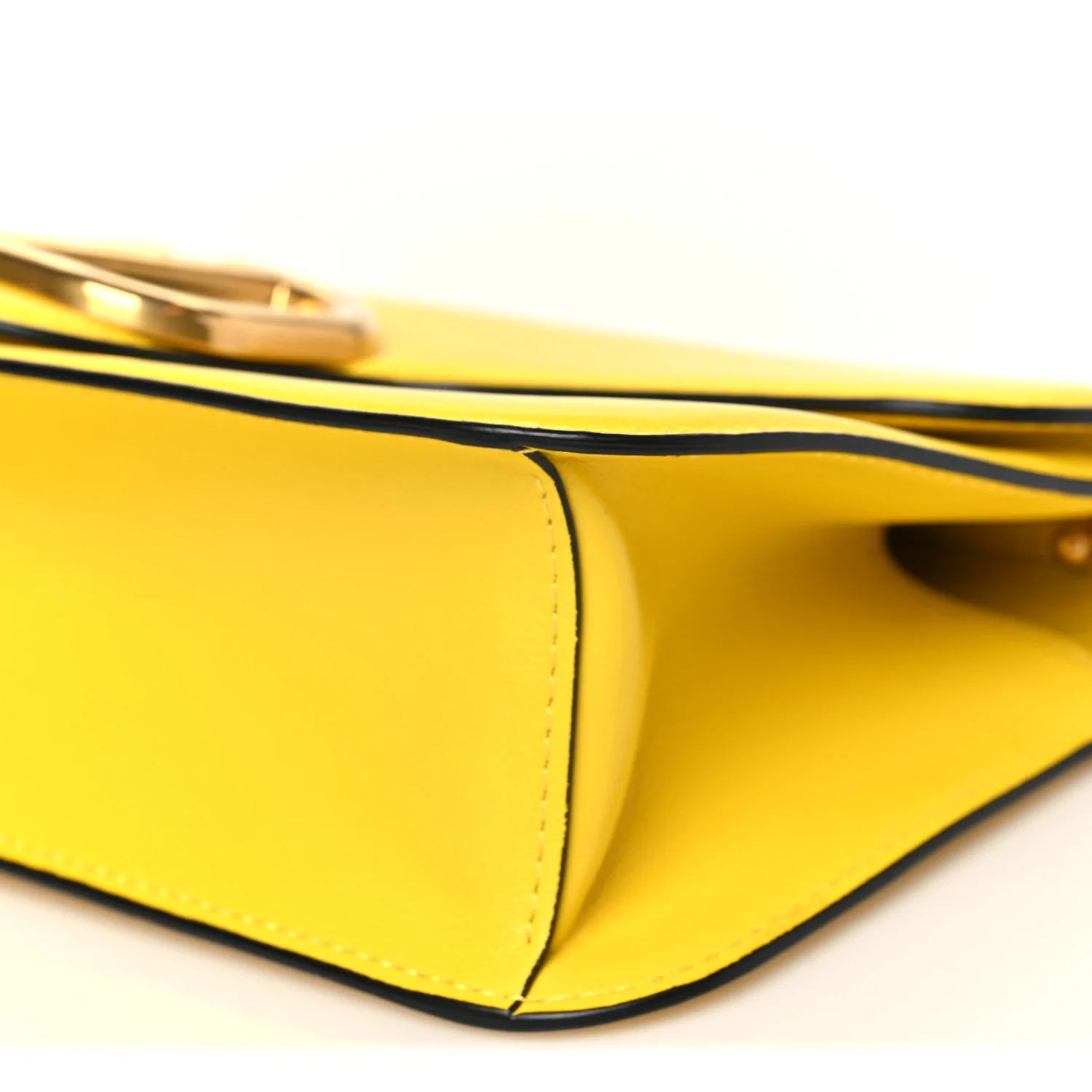 Calfskin Vlogo Loco Shoulder Bag Bright Lemon - Top Club