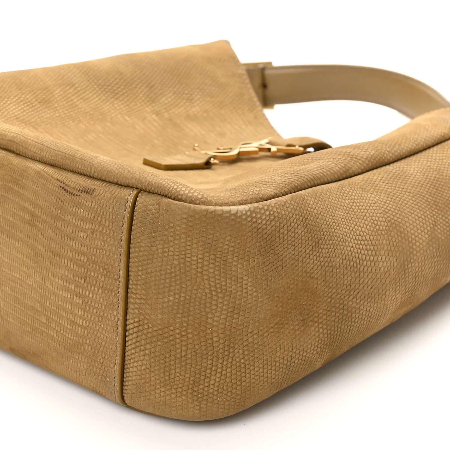 Suede Lizard Embossed Small Le 5 A 7 Soft Hobo Dark Pistachio - Top Club